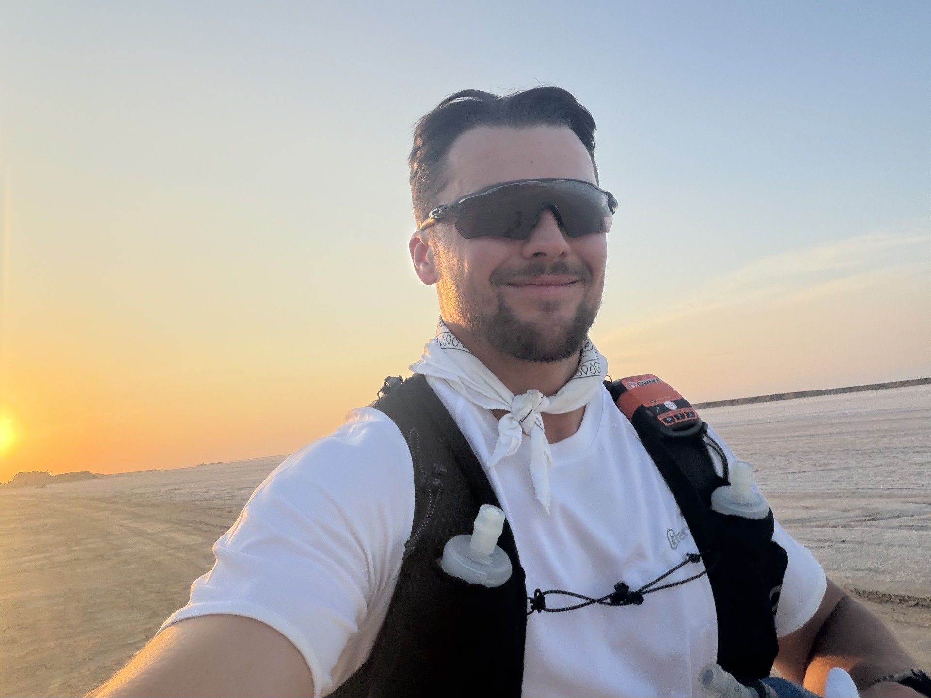 100 Kilometer weit joggte Michael Trunk bei seinem Ultra-Marathon durch die Sahara.