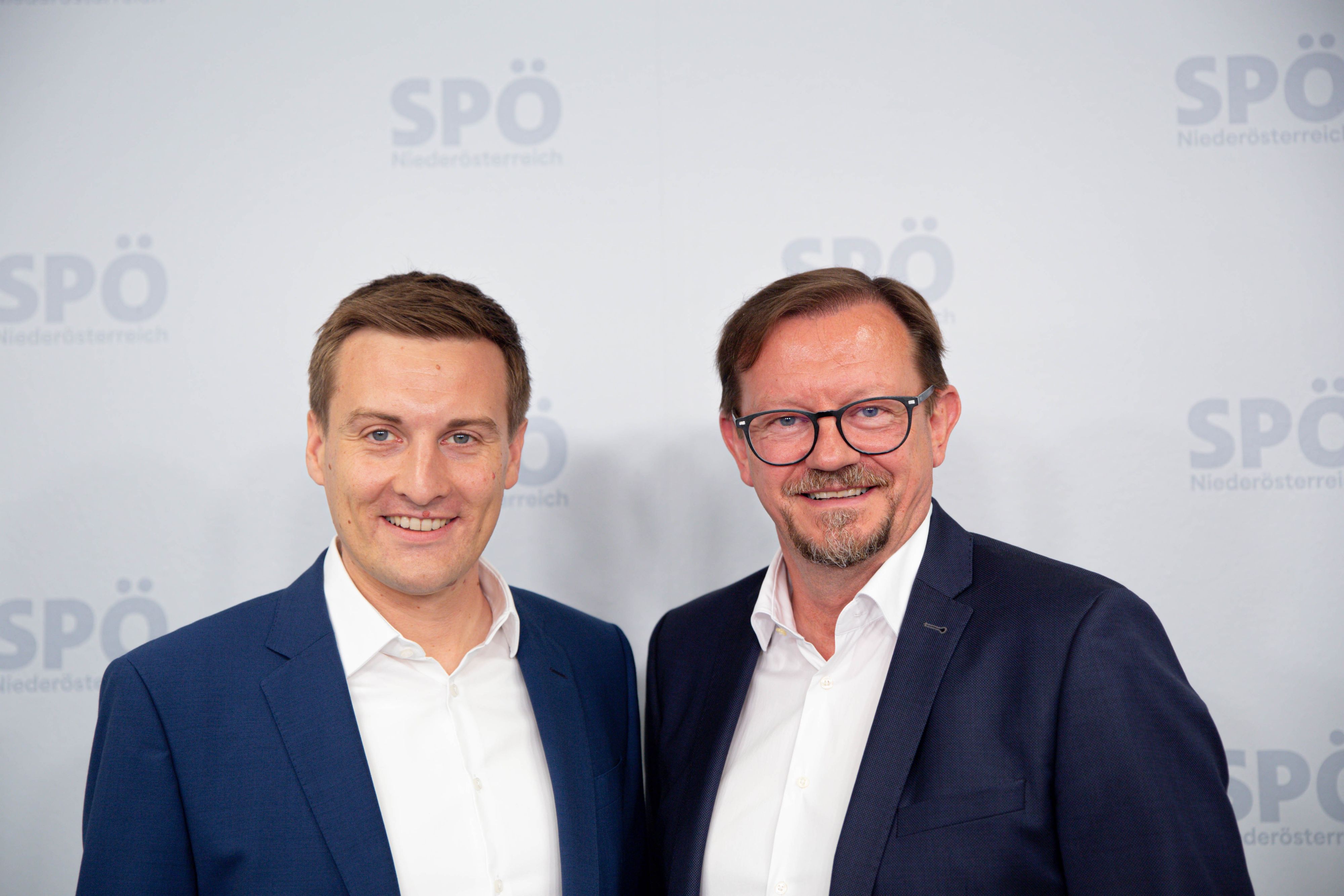SPÖ NÖ-Landesparteivorstand Sven Hergovich und Gesundheitssprecher Nationalrat Rudi Silvan