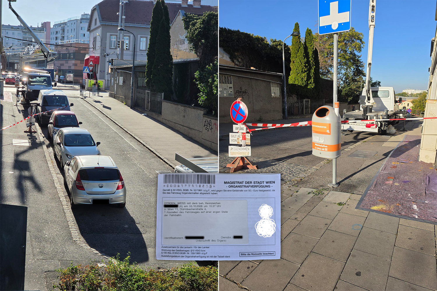 In dieser Sackgasse darf man eigentlich gar nicht parken. 