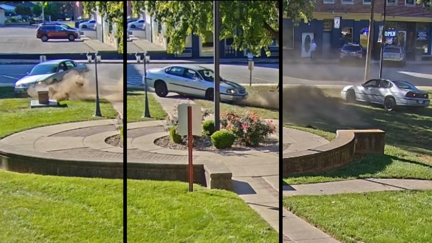 Eine betrunkene 67-Jährige drehte auf dem Gerichtsrasen in Vernon, Indiana, Donuts