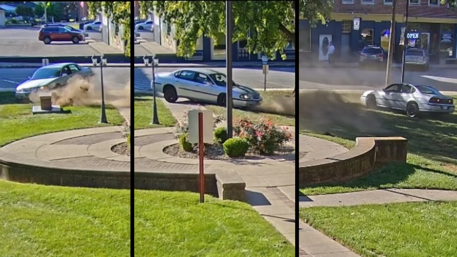 Eine betrunkene 67-Jährige drehte auf dem Gerichtsrasen in Vernon, Indiana, Donuts