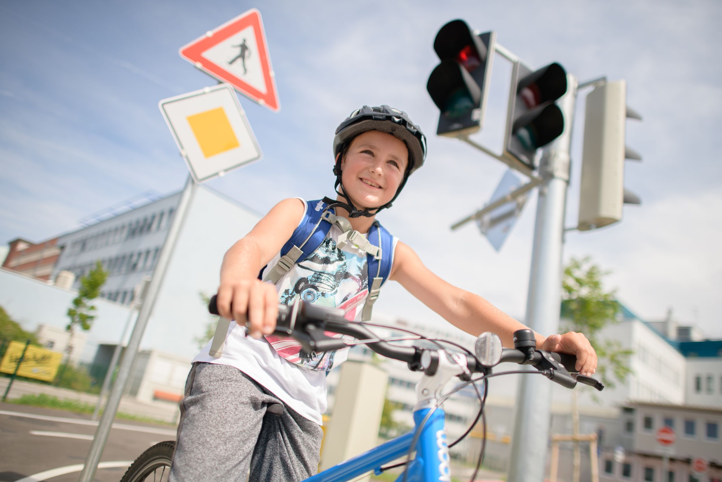 Training im geschützten Raum.