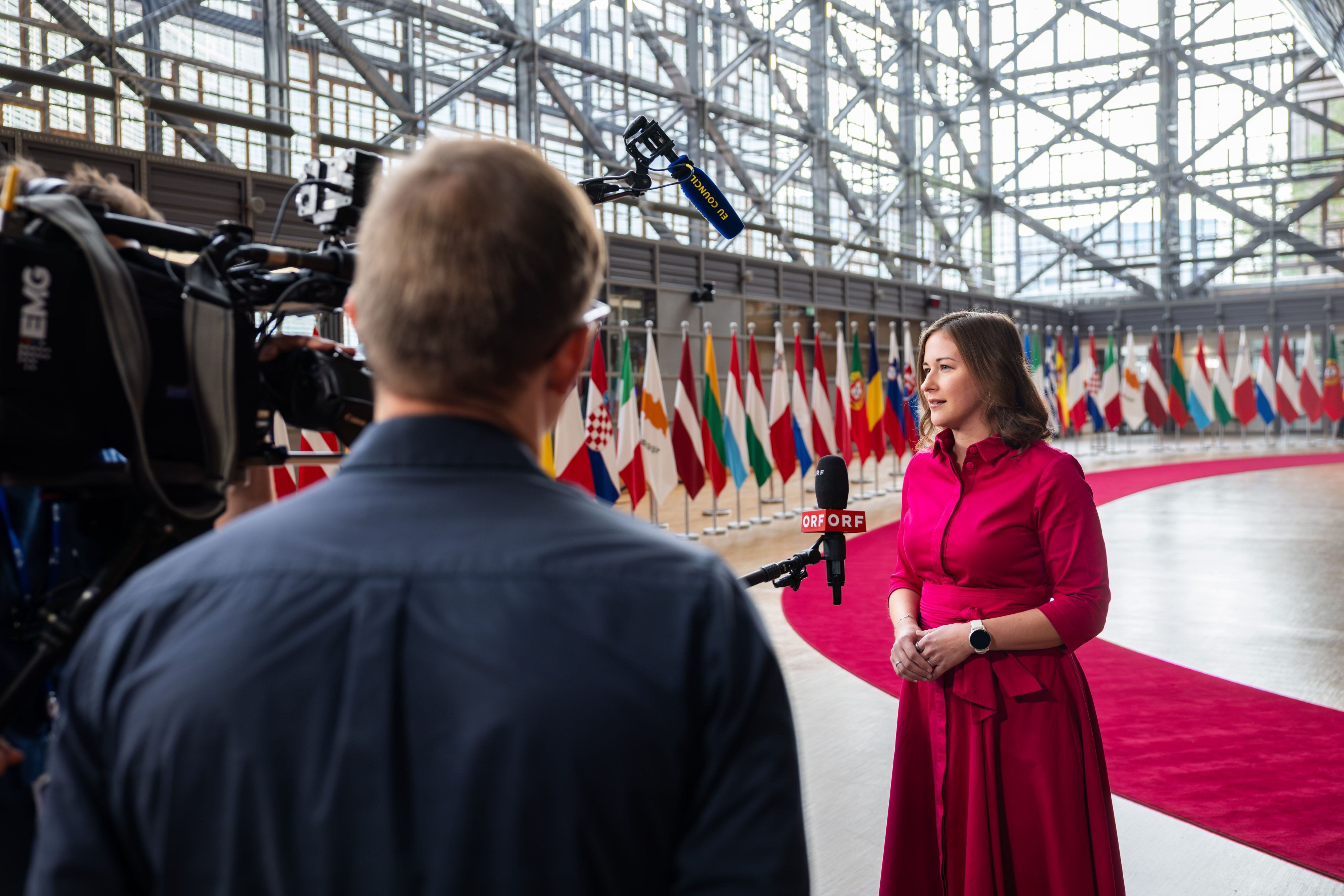 Europaministerin Claudia Bauer (ÖVP) in Brüssel.