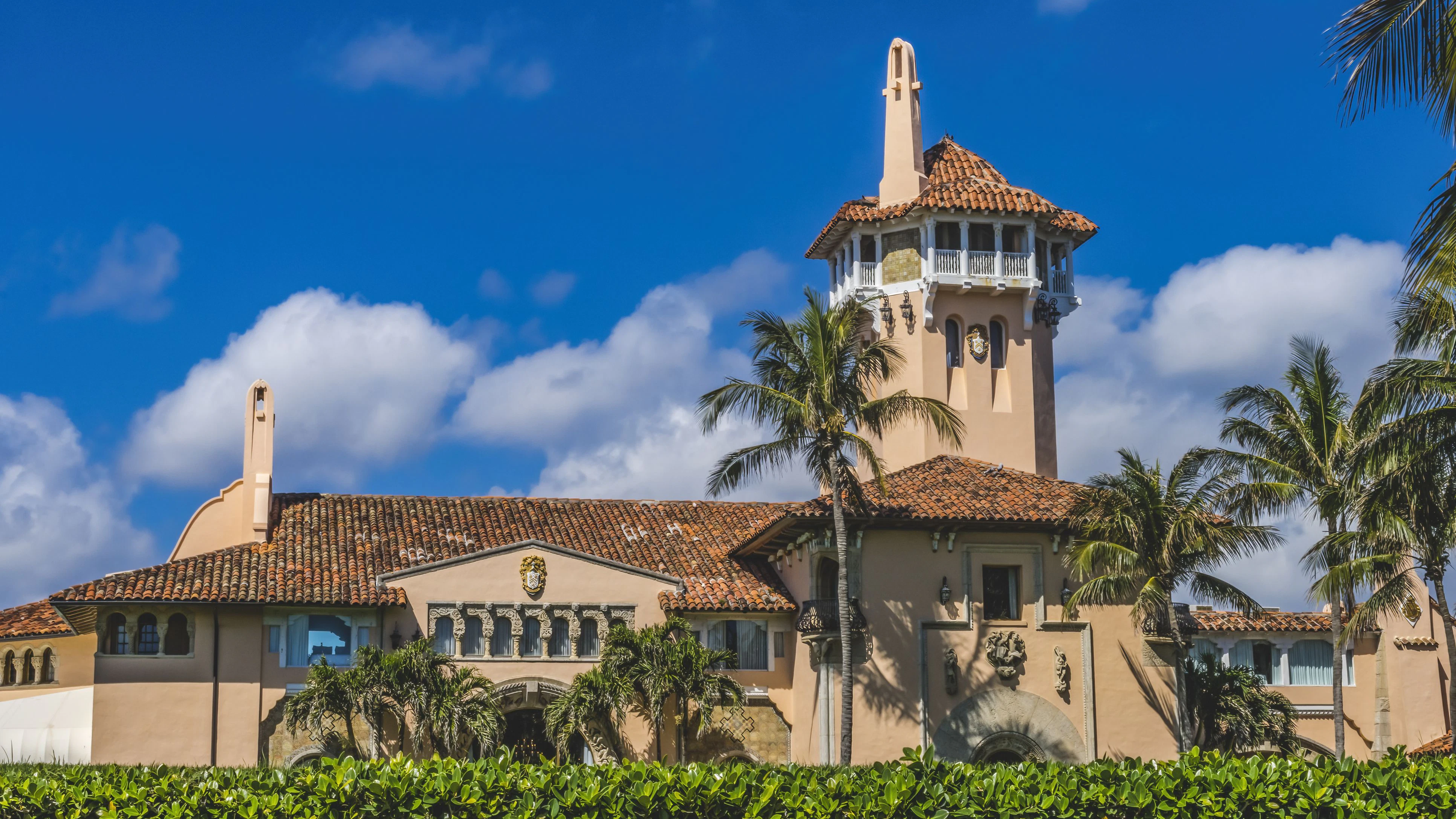 Donald Trumps Anwesen Mar-a-Lago in Palm Beach in Florida, USA, steht unter besonderem Schutz. 