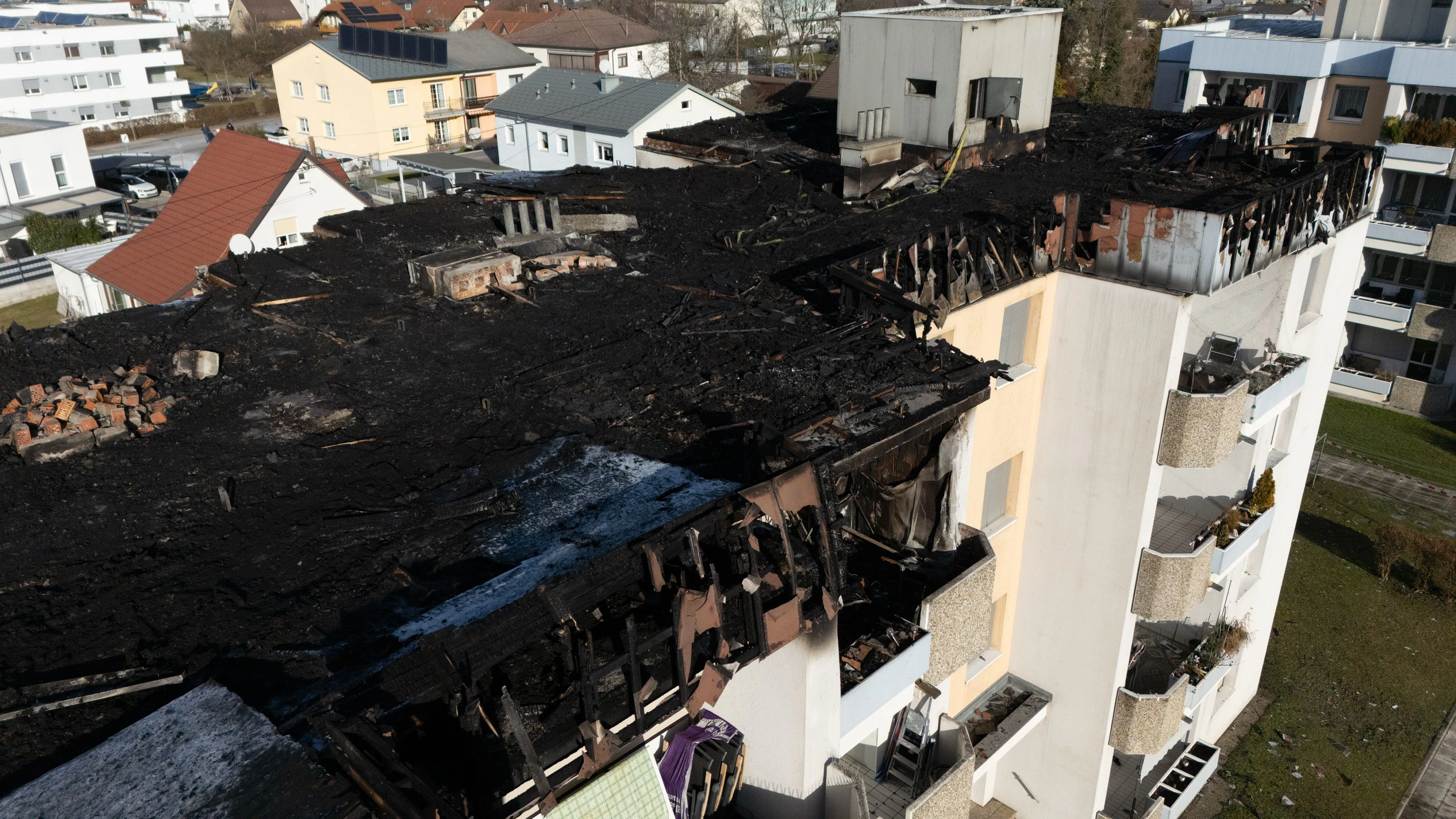 Der durch den Brand verursachte Schaden war enorm.