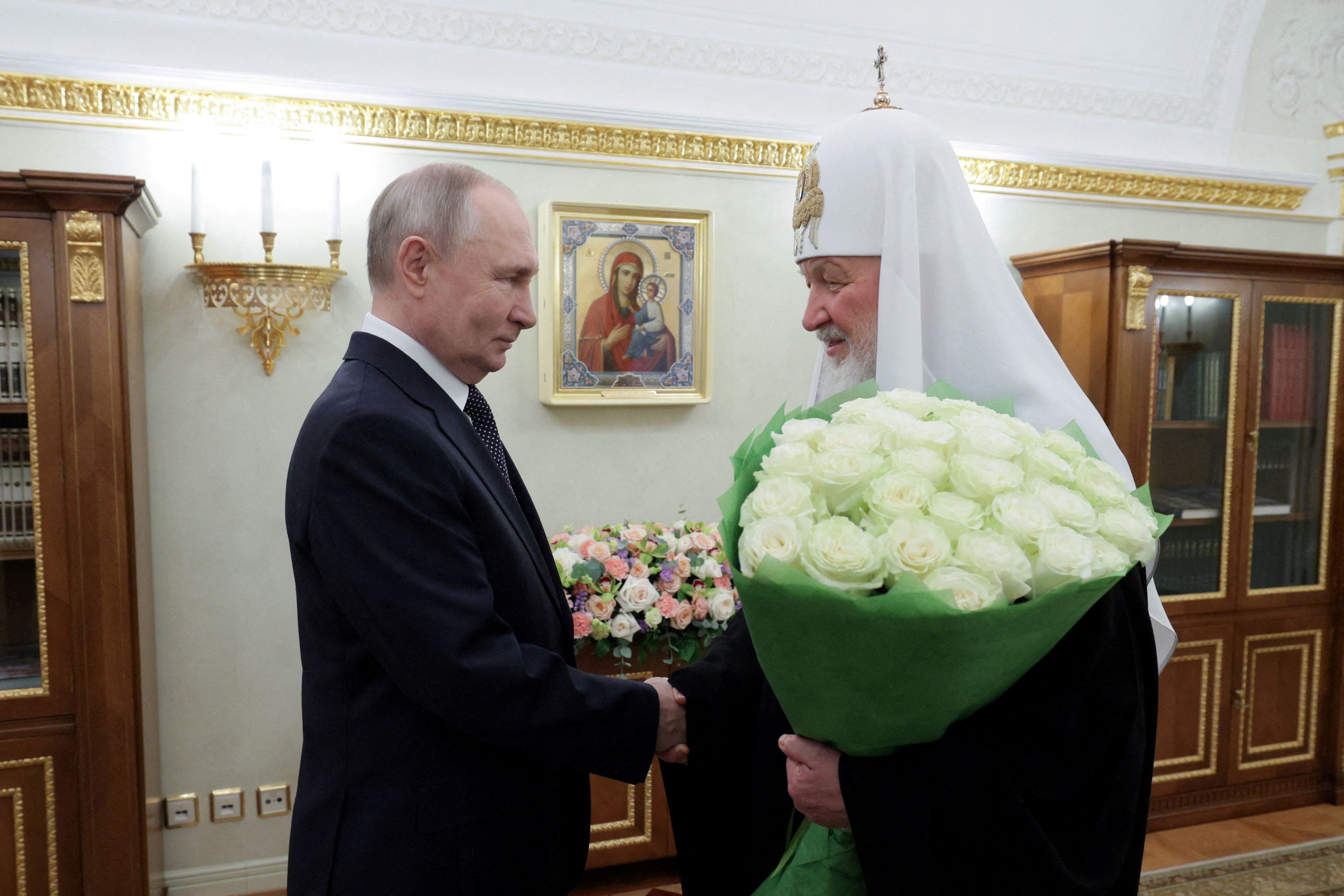 2025 gratulierte Putin dem Patriarchen zu 16 Jahren Patriarchatsvorsitz (Archivbild)