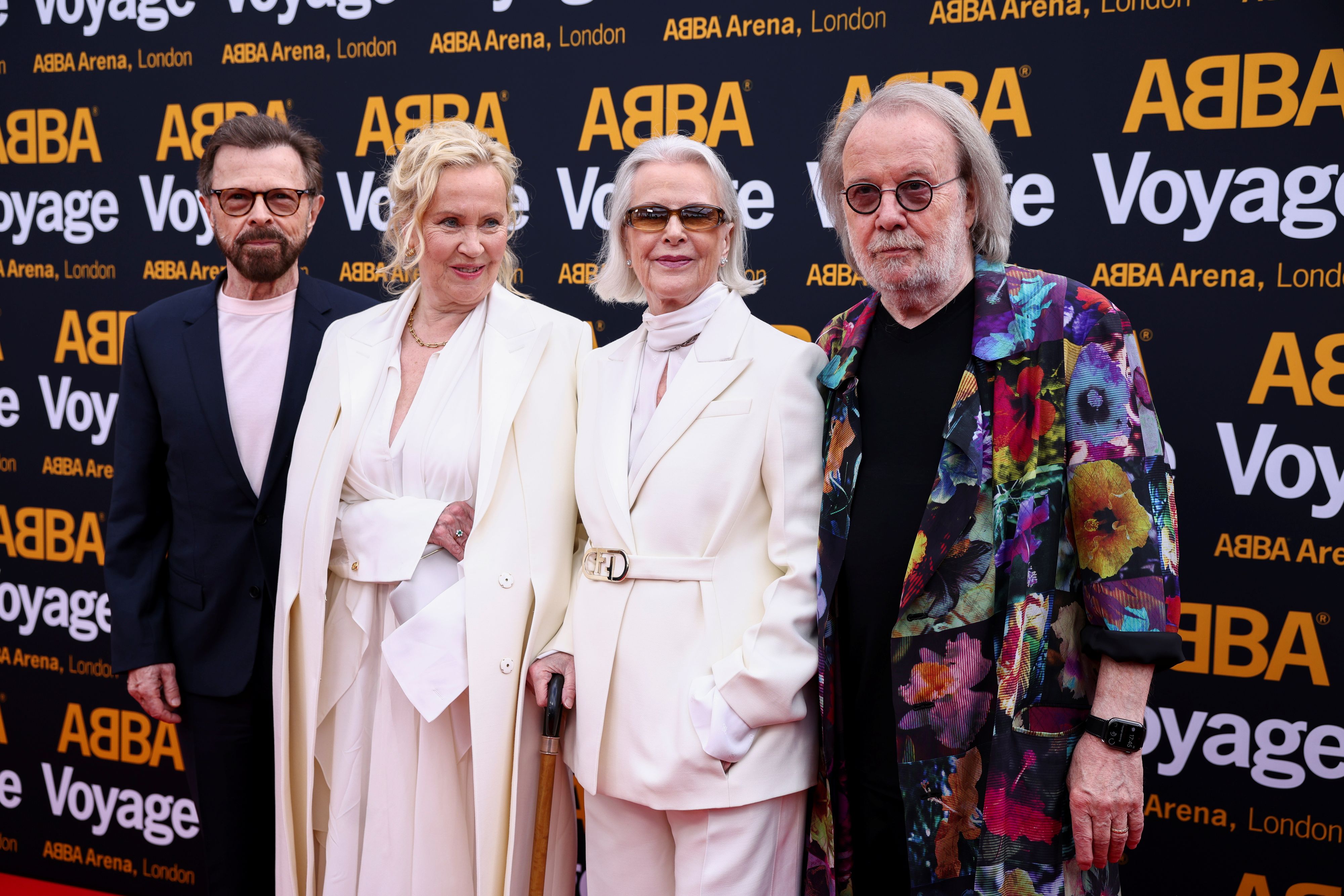 Benny Andersson (re.) und Björn Ulvaeus (li.) bei der Premiere von 