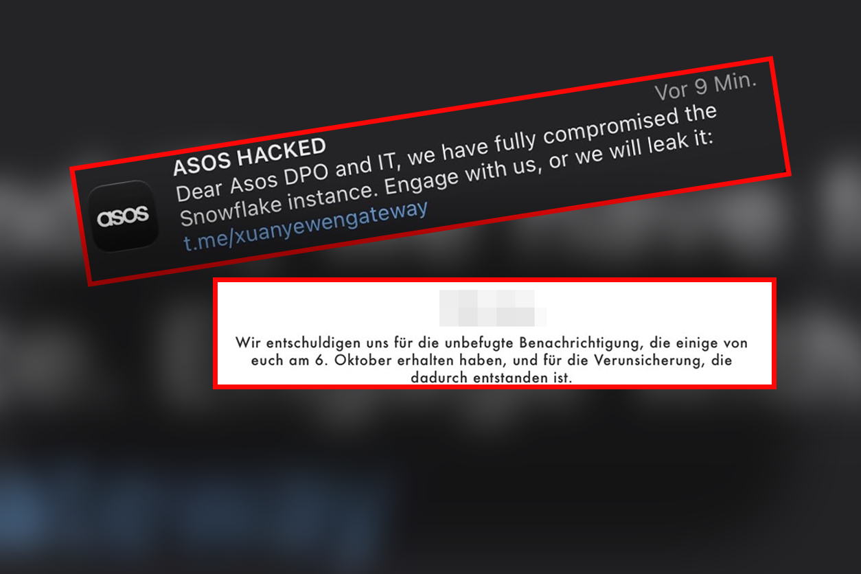 Asos dürfte Opfer eines Hackerangriffs geworden sein.