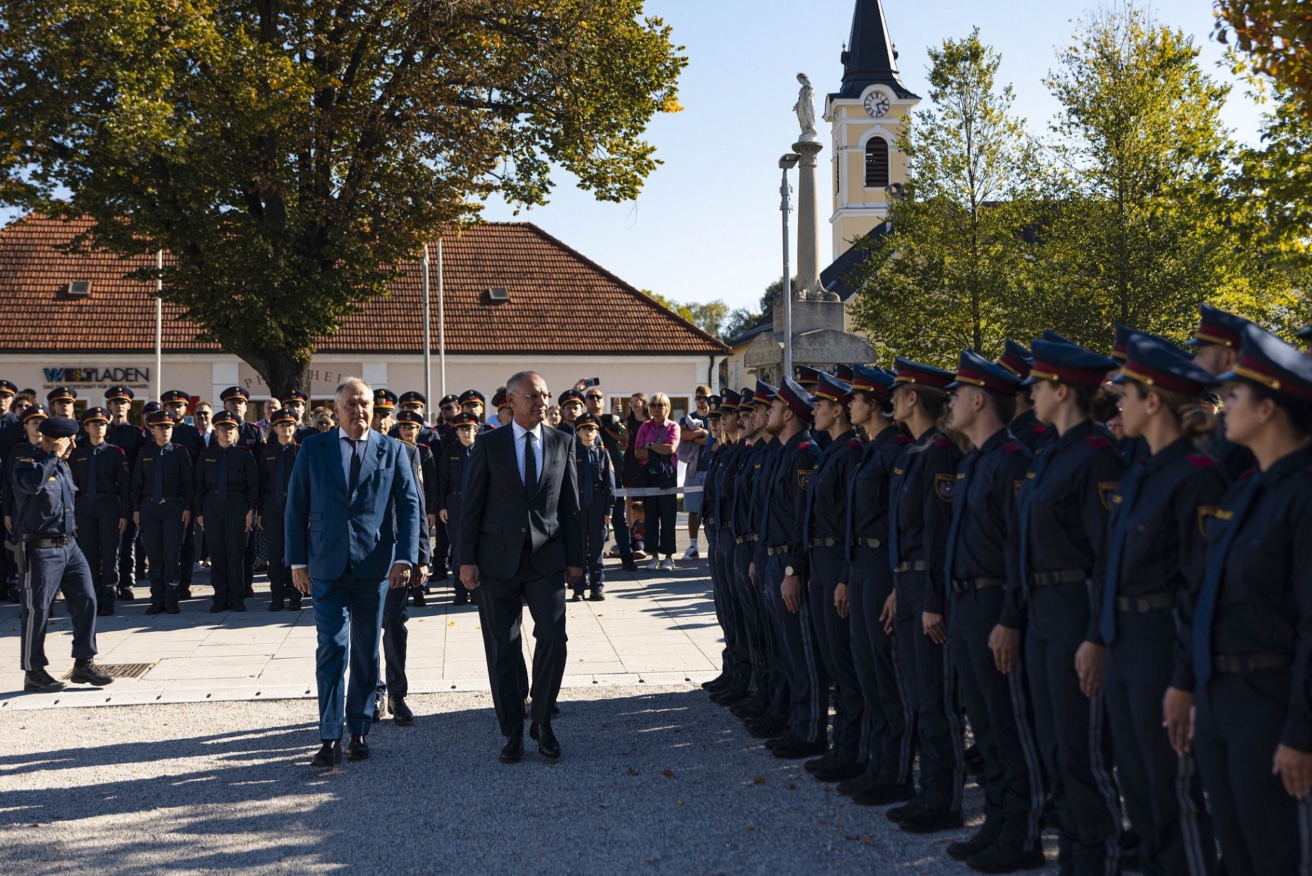 75 neue Polizeischüler wurden am Mittwoch, 7. Oktober, feierlich angelobt.