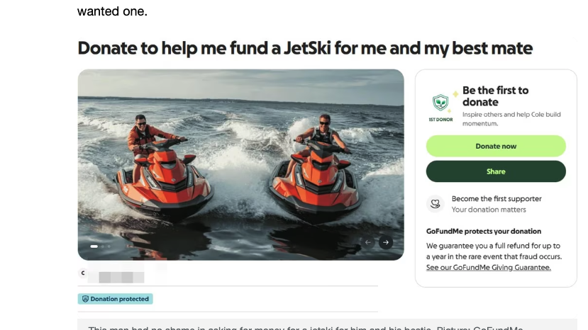 Australier sammeln Spenden für Jet-Ski