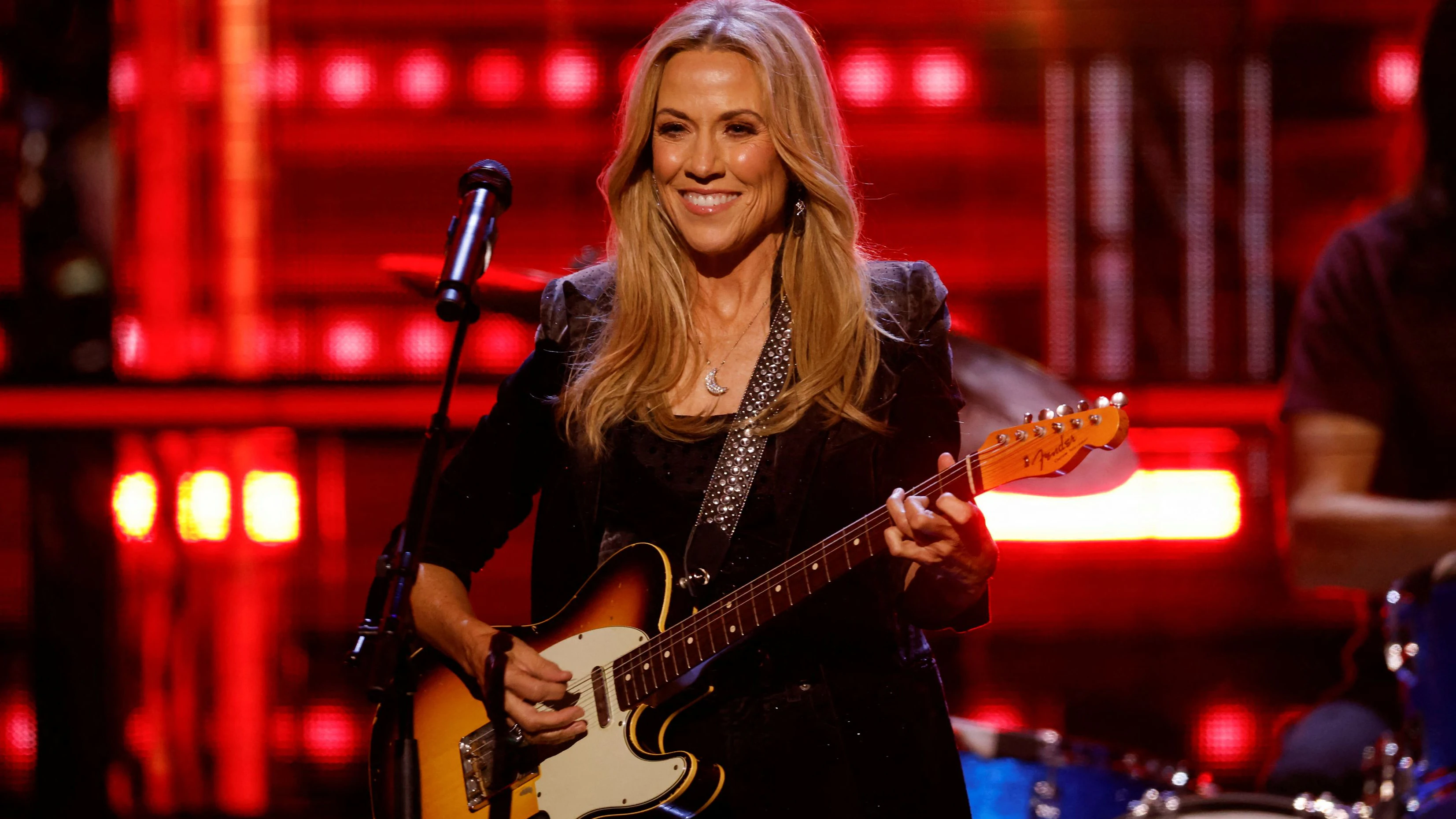 Sheryl Crow performs during the 38th Annual Rock & Roll Hall of Fame Induction Ceremony in Brooklyn, New York, U.S., November 3, 2023. REUTERS/Eduardo Munoz