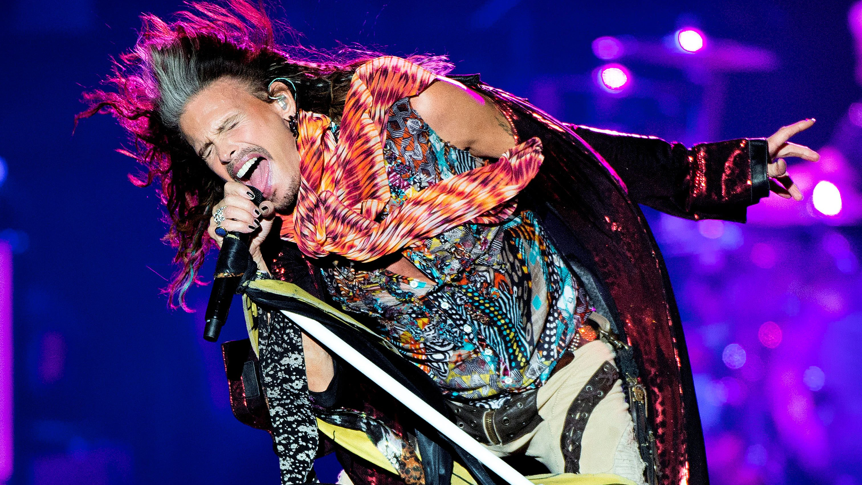 Aerosmith's Steven Tyler performs at the Royal Arena in Copenhagen, Denmark, June 5, 2017.     Scanpix Denmark/Nils Meilvang/via REUTERS   ATTENTION EDITORS - THIS IMAGE WAS PROVIDED BY A THIRD PARTY. FOR EDITORIAL USE ONLY. DENMARK OUT. NO COMMERCIAL OR EDITORIAL SALES IN DENMARK. NO COMMERCIAL SALES.     TPX IMAGES OF THE DAY