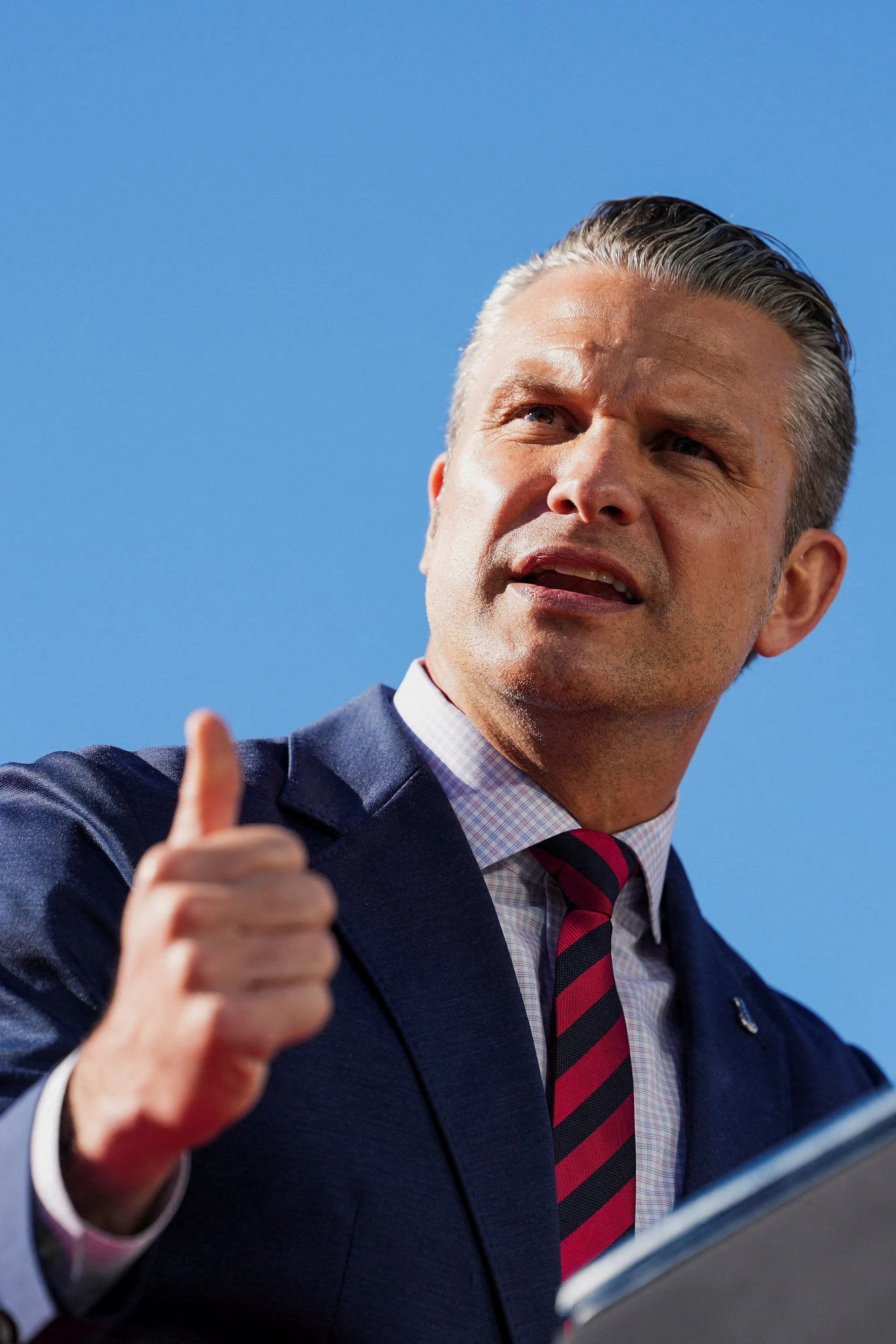 Lässt erstmals seit mehr als 60 Jahren einen US-Soldaten hinrichten – und das Spektakel live im Internet übertragen: "Kriegsminister" Pete Hegseth