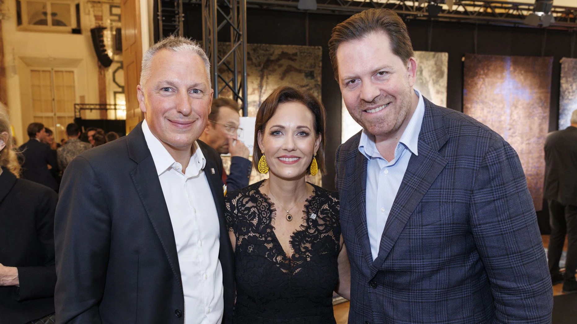 Peter Syrch mit Sabine Jäger und Daniel Serafin