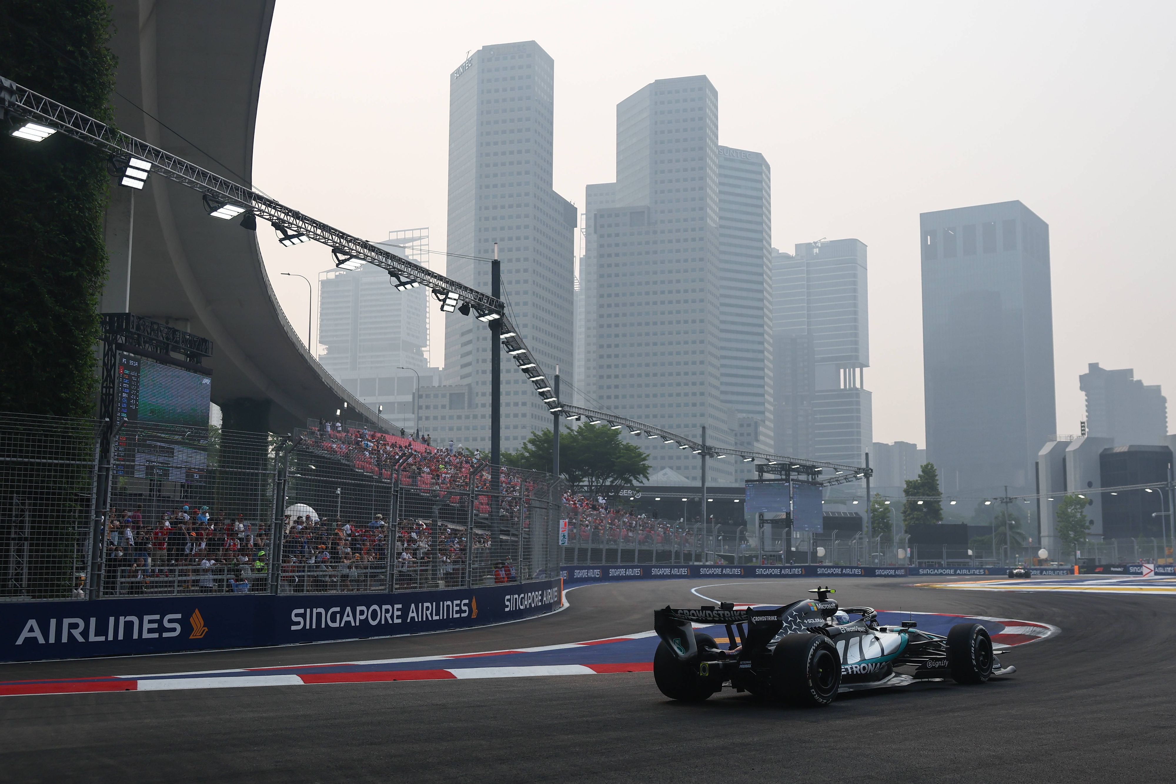 Die Luft ist in Singapur extrem verschmutzt.