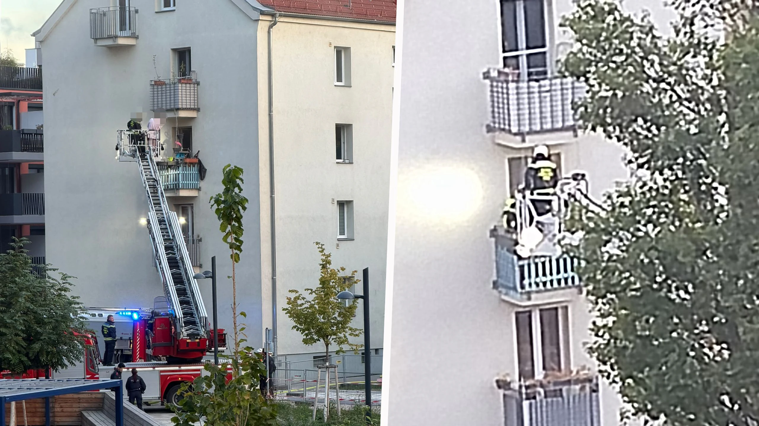 Brand in Wien – Feuerwehr rettet Mann aus Feuer-Wohnung