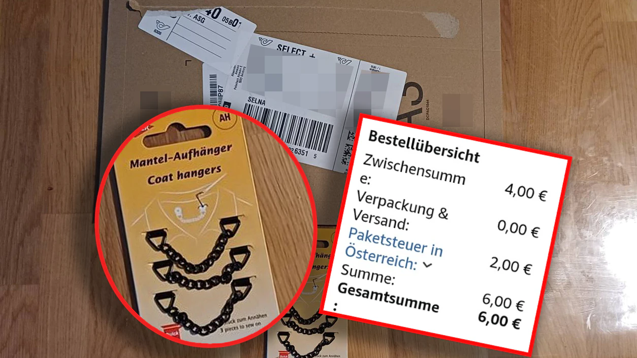 Heute.at - Riesen-Ärger über Paketsteuer für Mini-Artikel