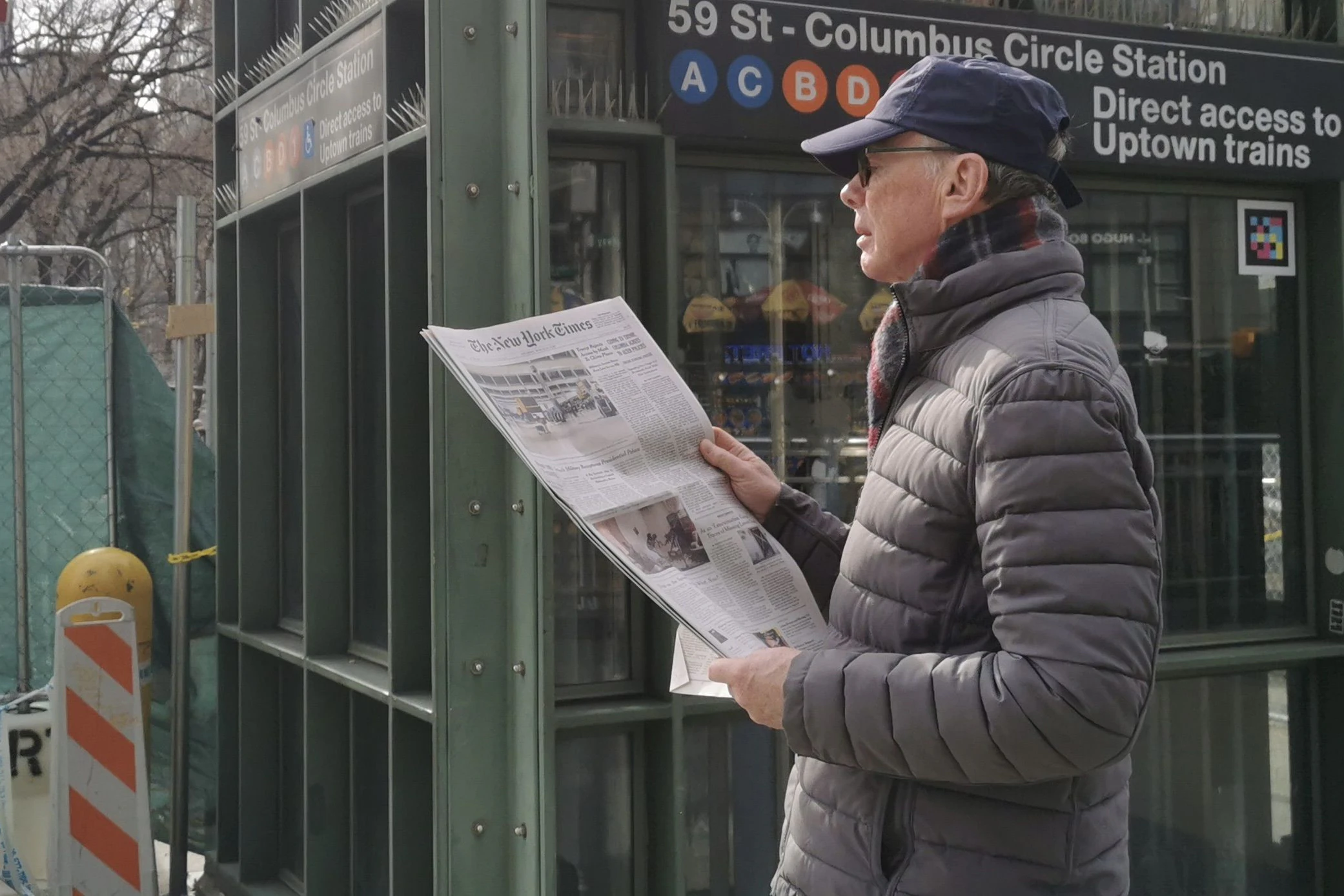 Pflichtprogramm bei jedem Besuch im Big Apple: Eugen Freund mit "seiner" New York Times