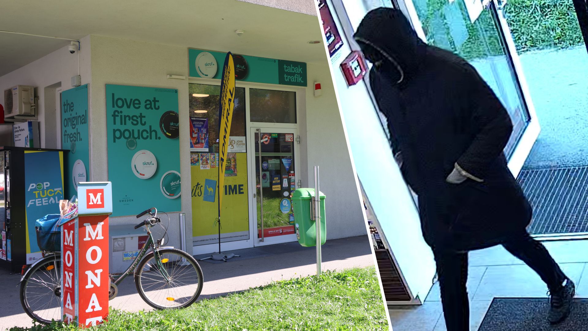 Nach dem Raubüberfall auf die Trafik in Wels sucht die Polizei jetzt diesen Mann.