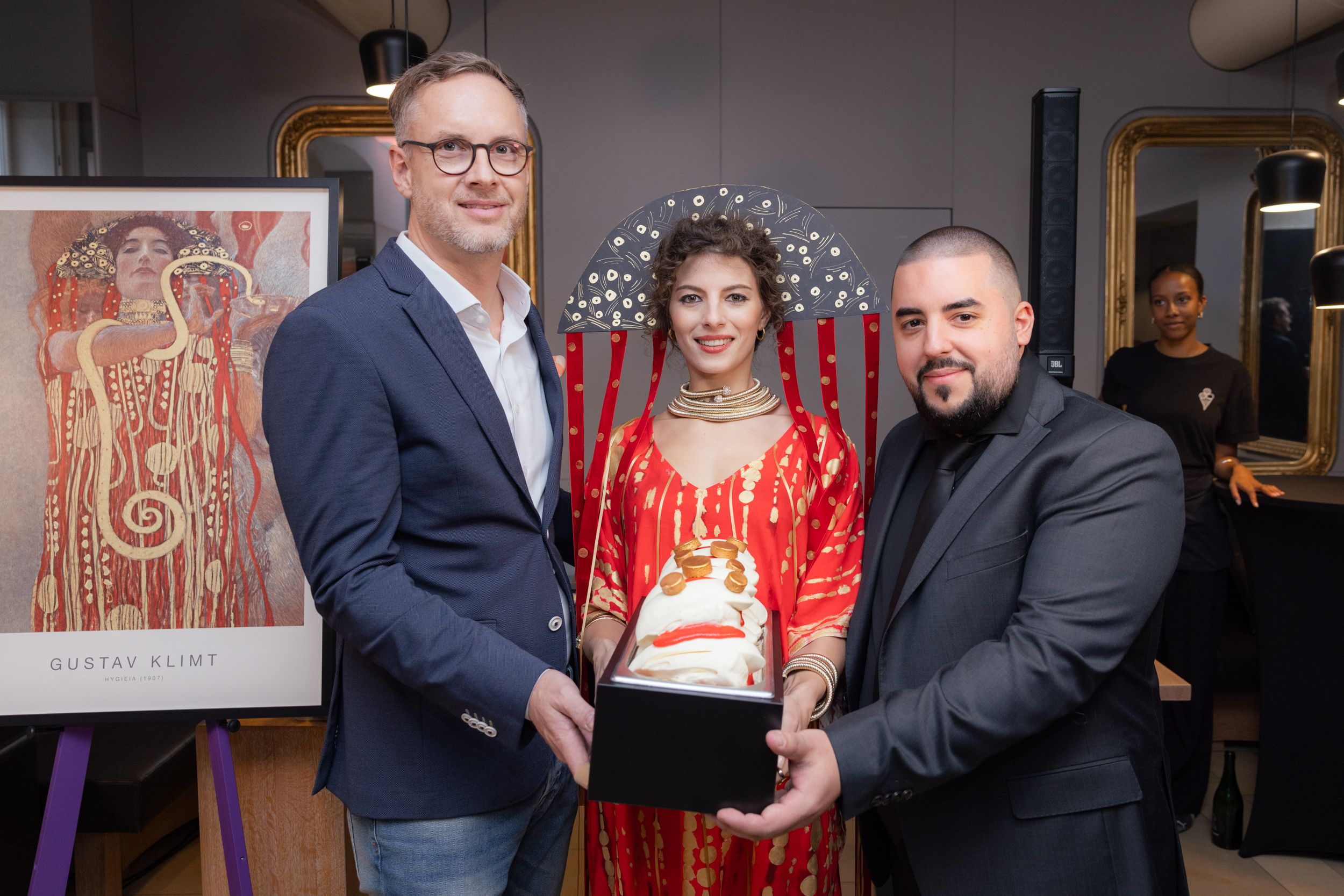Raimund Saam mit Enya Rock und Miloš Zivojinovi
