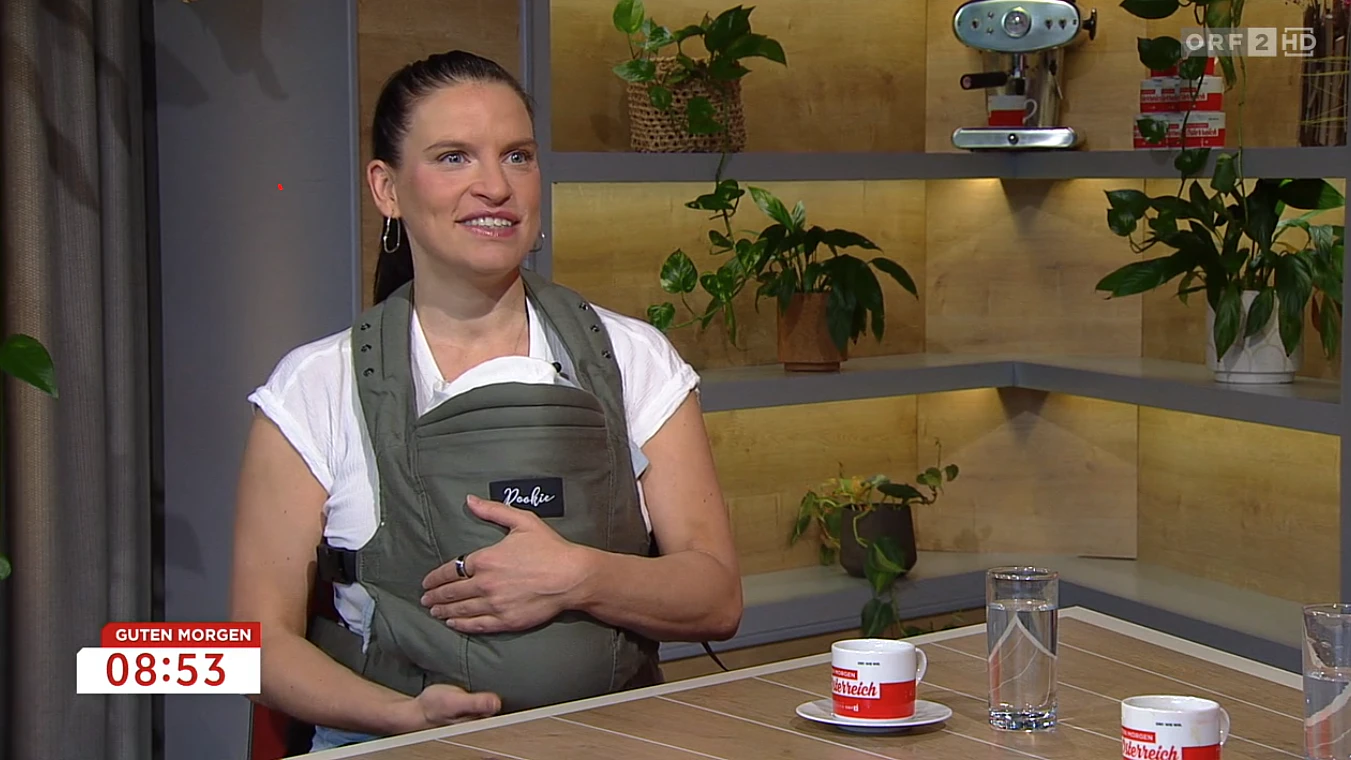 Heute.at - Jüngster Gast: Conny Kreuter mit Baby Luna im ORF