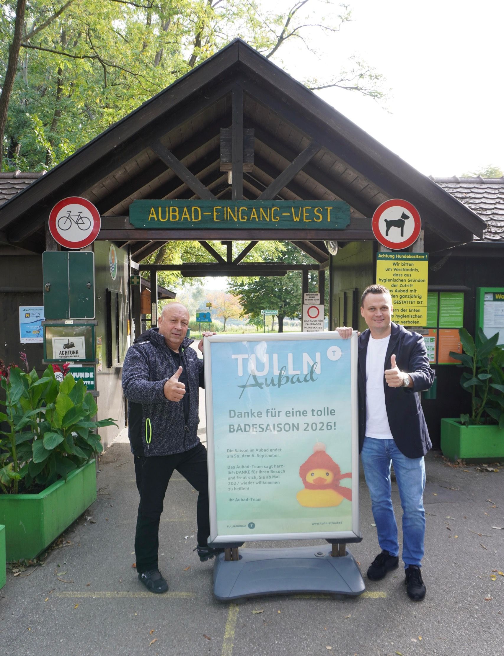 Abteilungsleiter Christian Holzschuh und Stadtrat Andreas Bors 