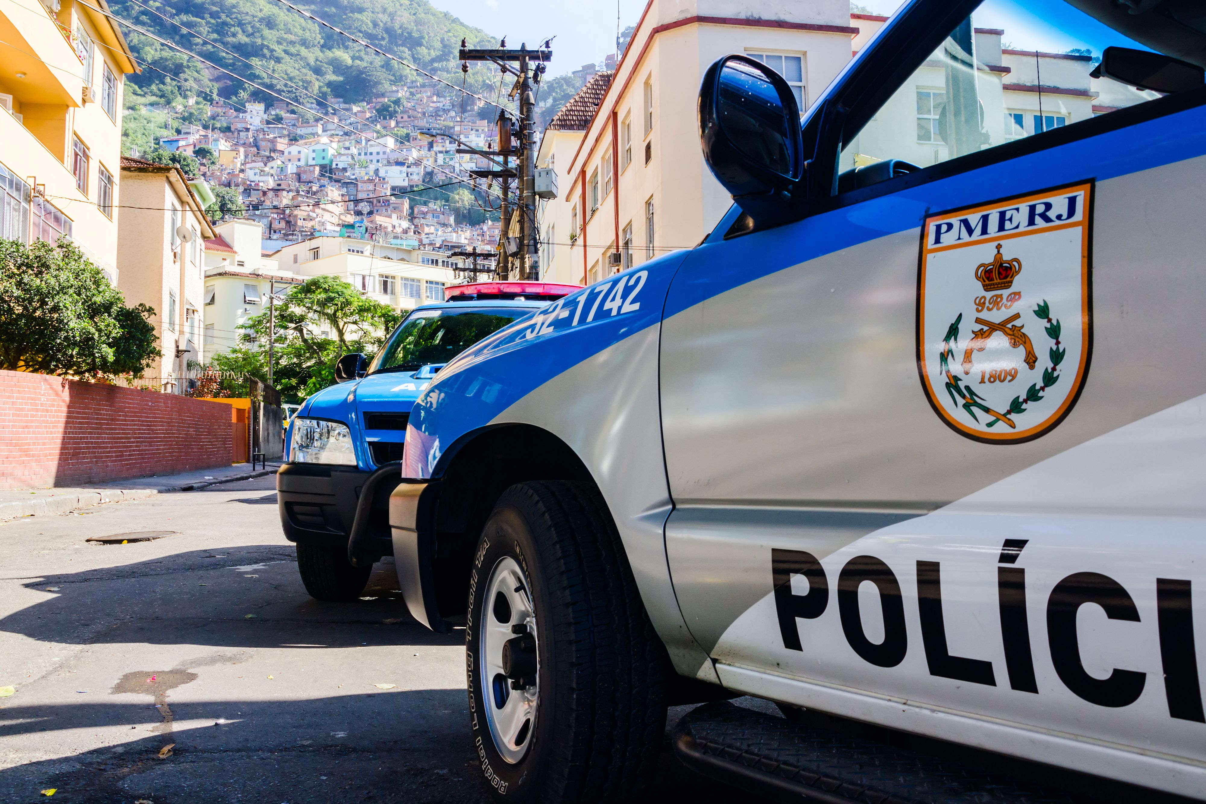 Symbolbild eines Polizeieinsatzes in Brasilien. 