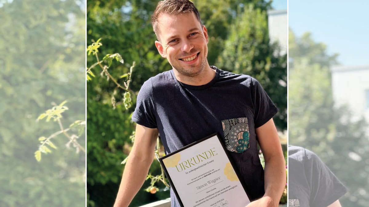Simon aus Linz wurde mit 31 Jahren zum Lebensretter.