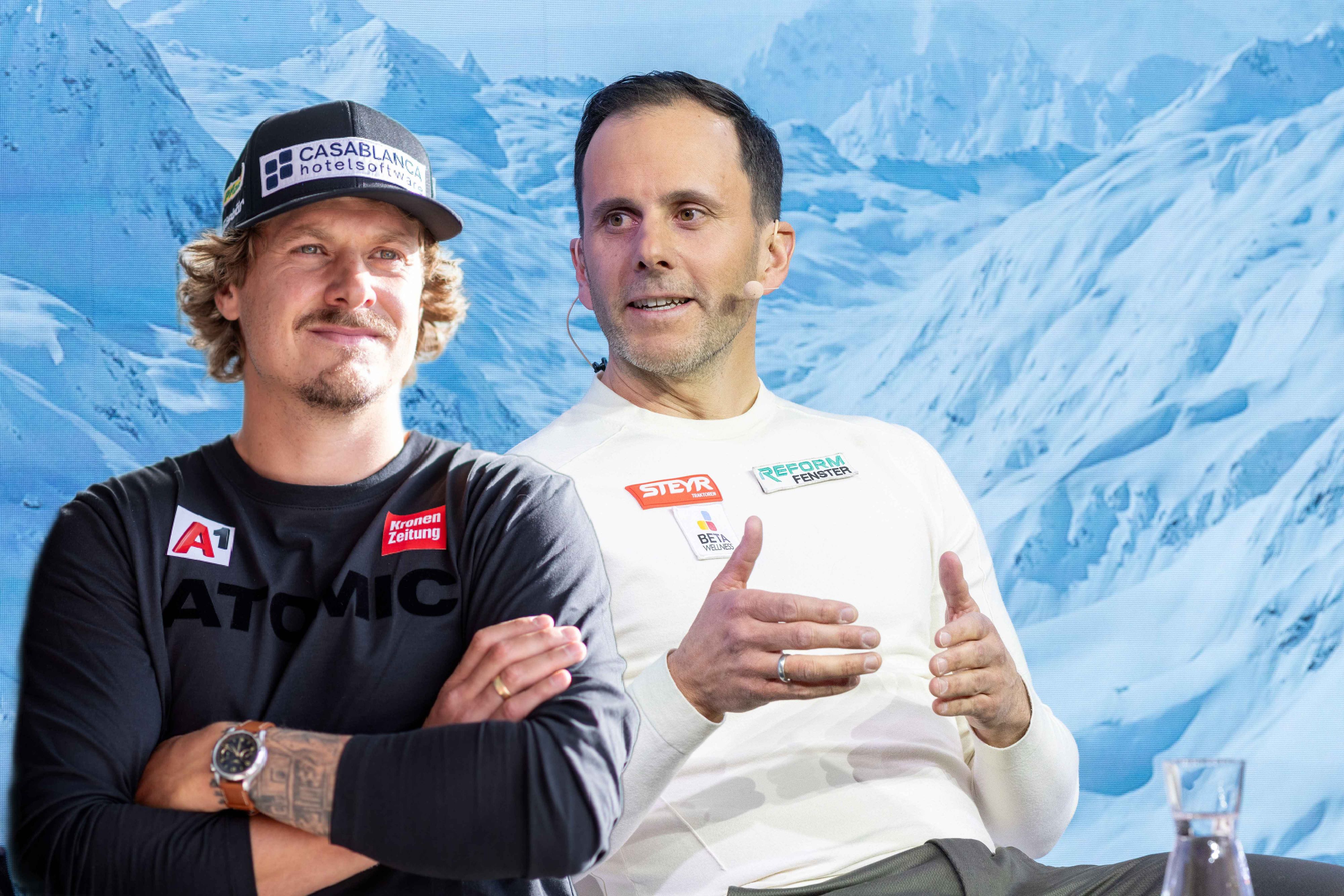 Philipp Schörghofer (r.) über die Probleme von Manuel Feller.