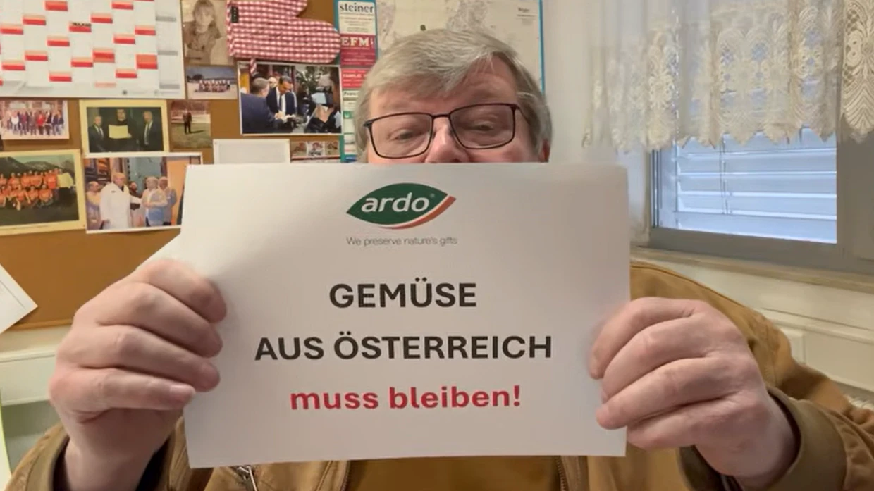 Betriebsrat Dietmar Breiner appelliert an die gesamte österreichische Bevölkerung, sich für die österreichische Gemüseproduktion einzusetzen.