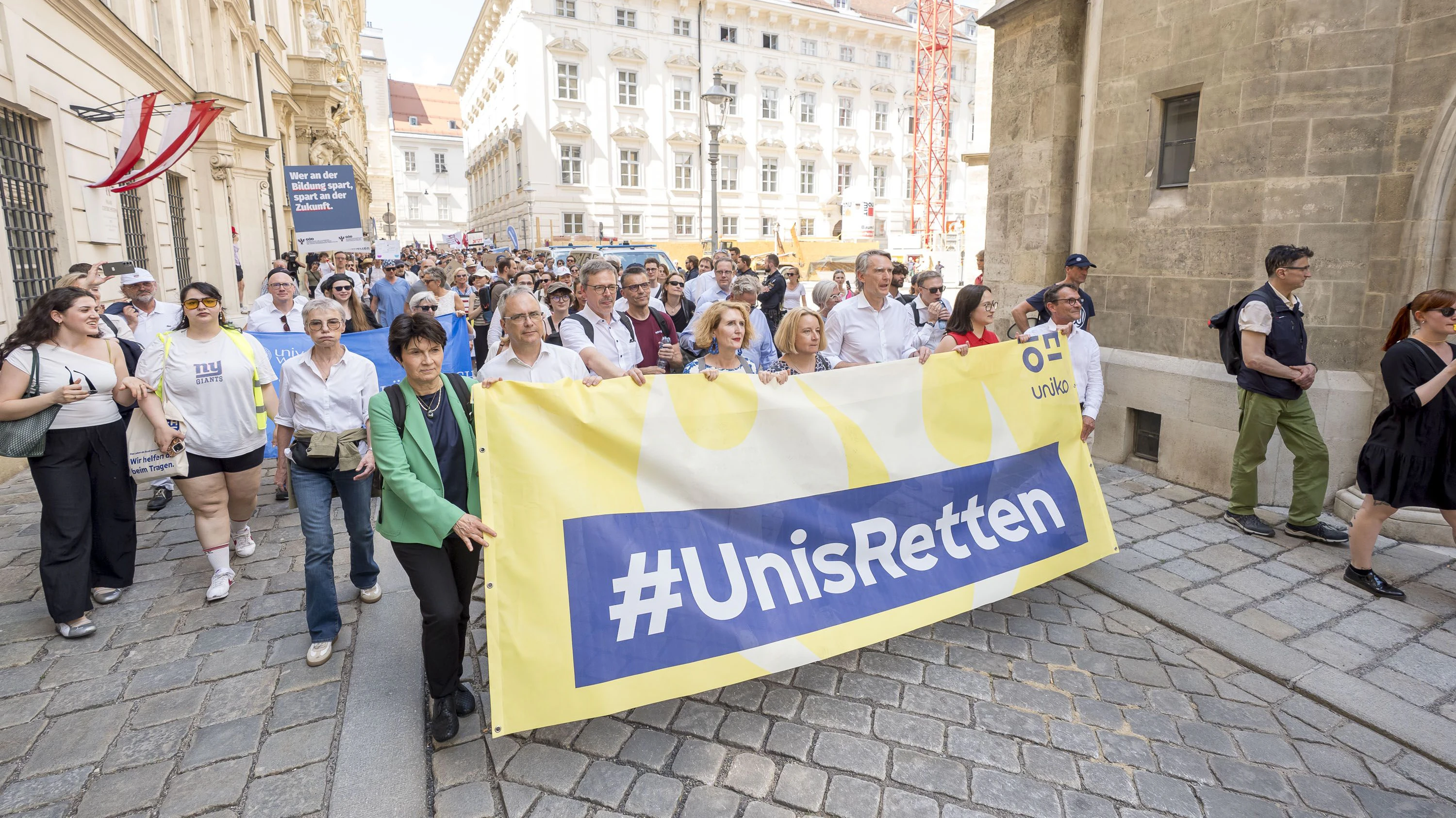 Demonstration gegen die geplanten Kürzungen beim Universitätsbudget, Demo, 20260527 Foto: Helmut Graf/Tageszeitung Heute