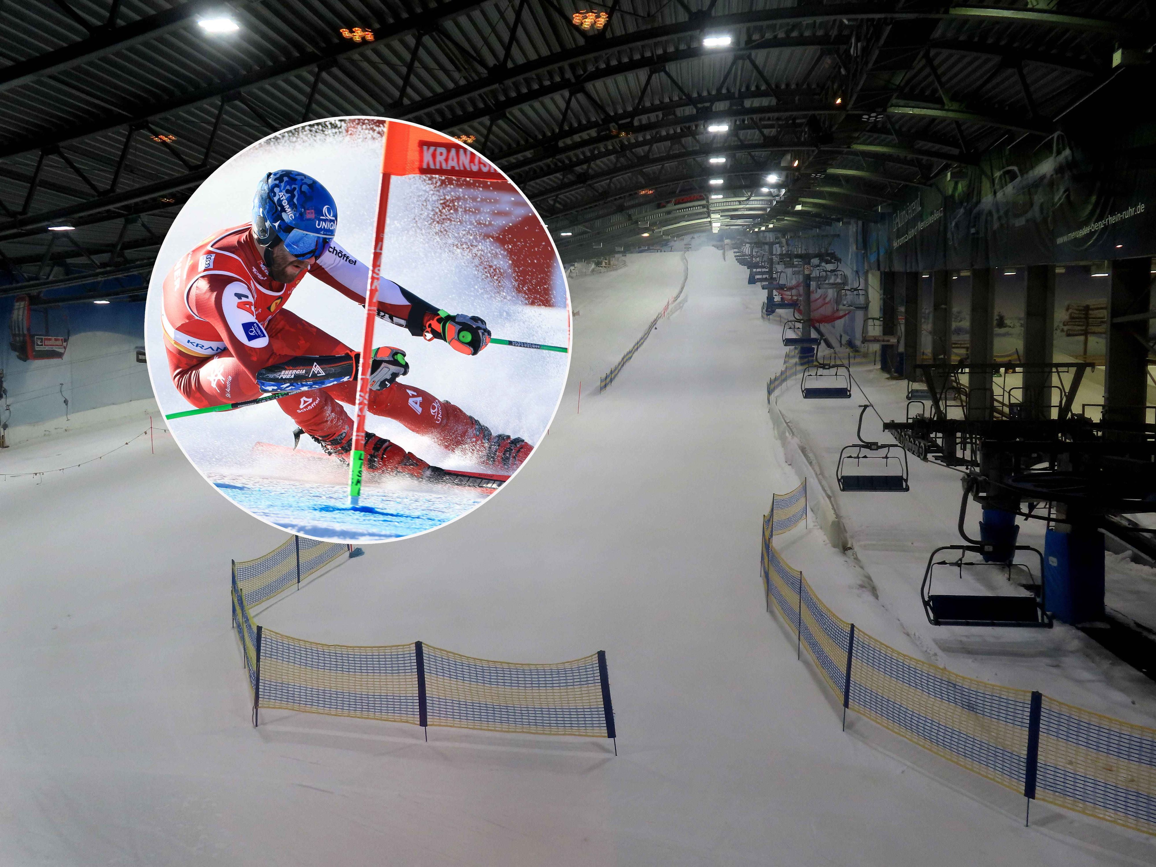Skifahren in einer Halle – es gibt Argumente, die dafür und dagegen sprechen.