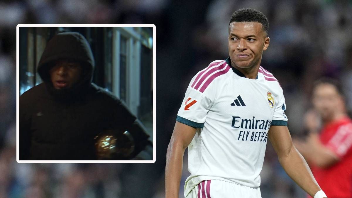 Kylian Mbappe mit der Trophäe.