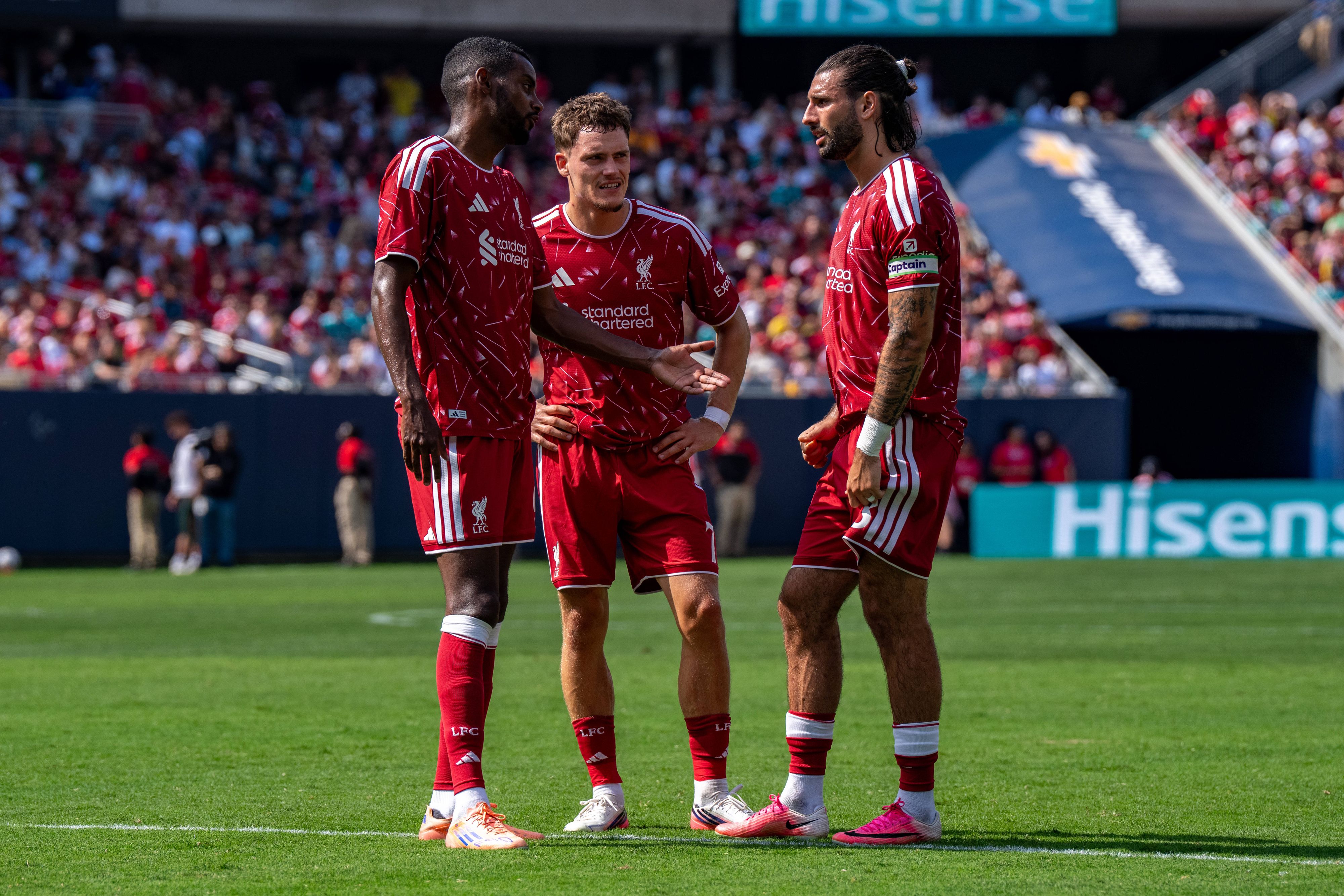 Alexander Isak, Florian Wirtz und Dominik Szoboszlai.