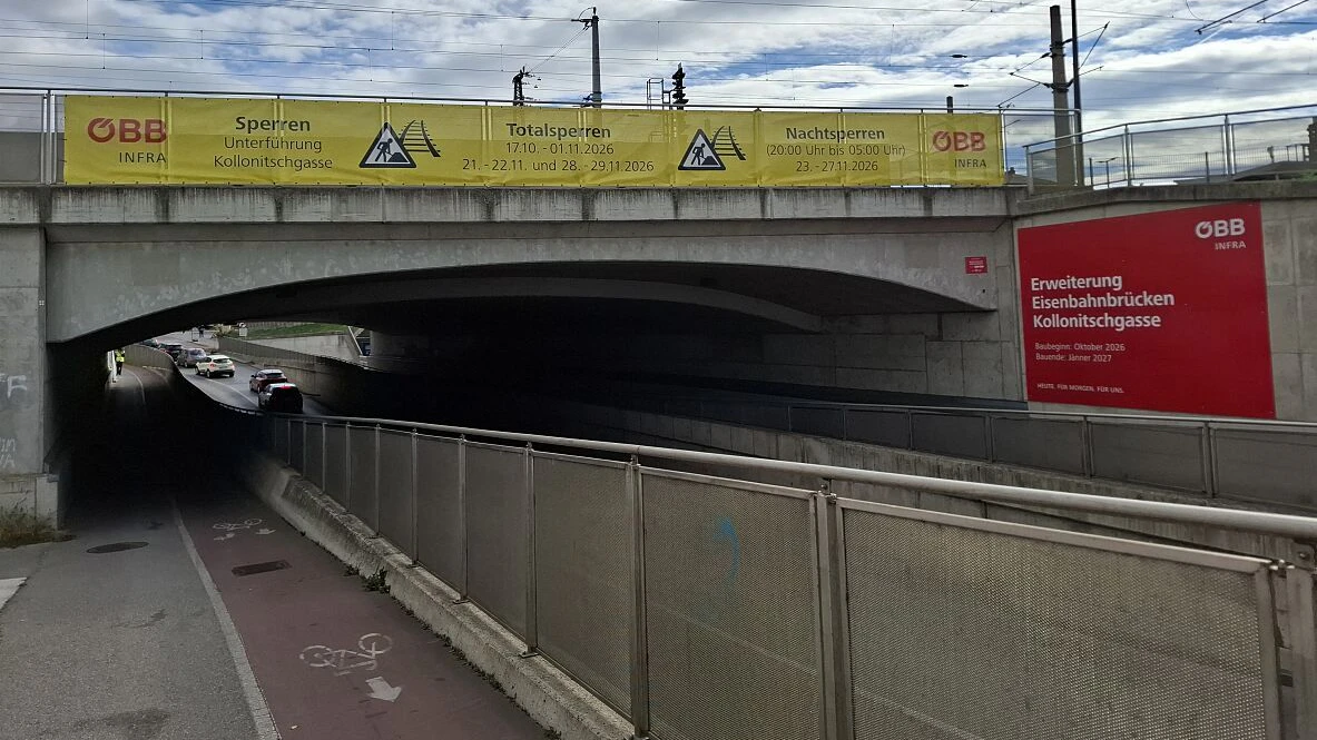 Die ÖBB bauen die Nordeinfahrt des Hauptbahnhofs aus.