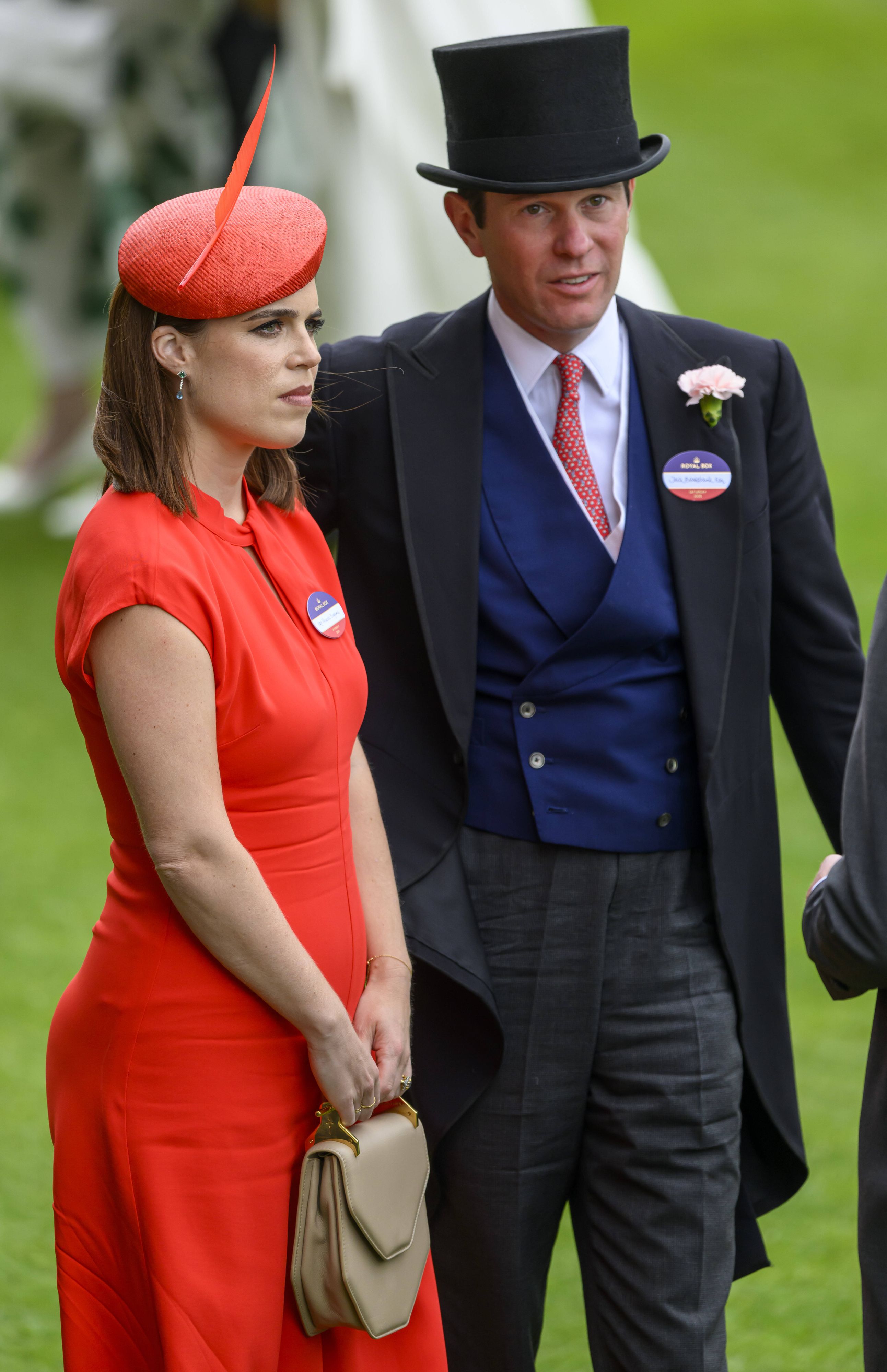Prinzessin Eugenie und Ehemann Jack Brooksbank beim königlichen Pferderennen Royal Ascot 2025.