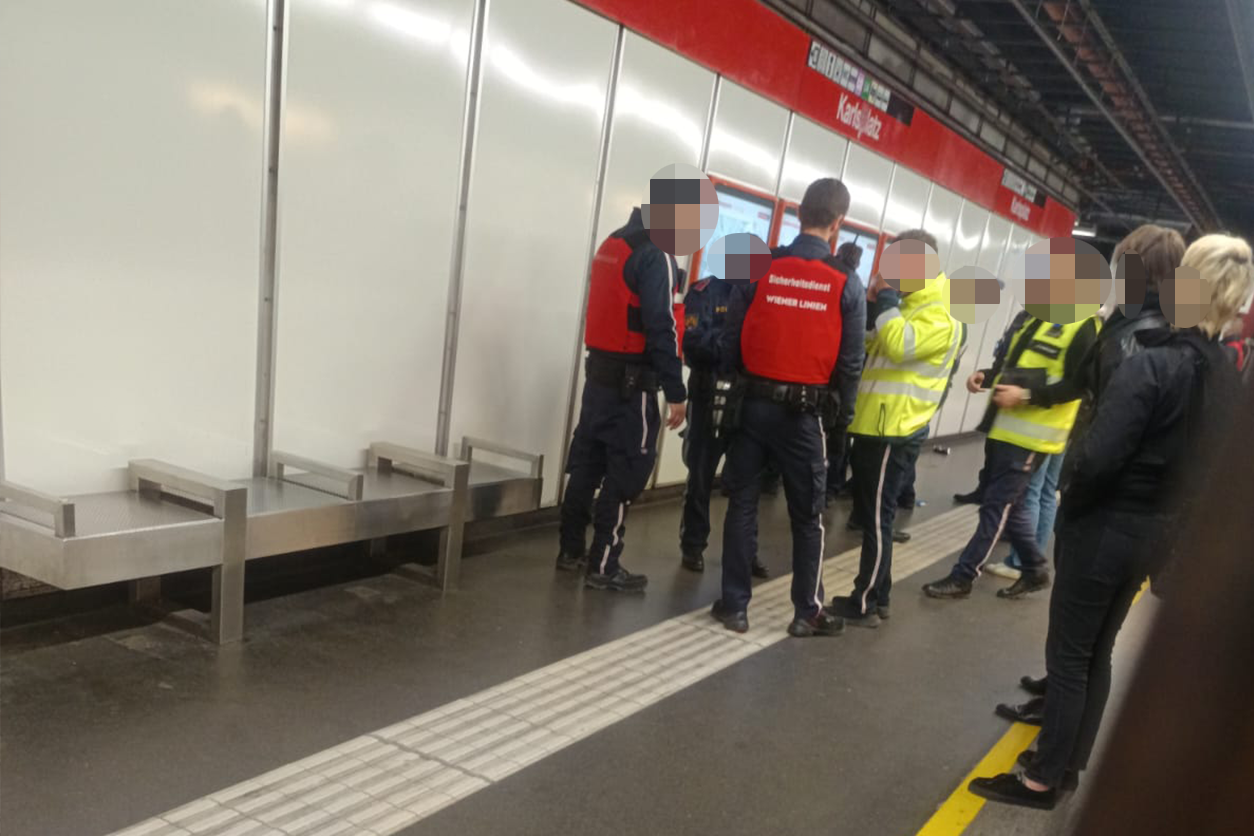In der Nacht auf Mittwoch sorgte ein Mann für einen Polizeieinsatz bei einer U-Bahn-Station.