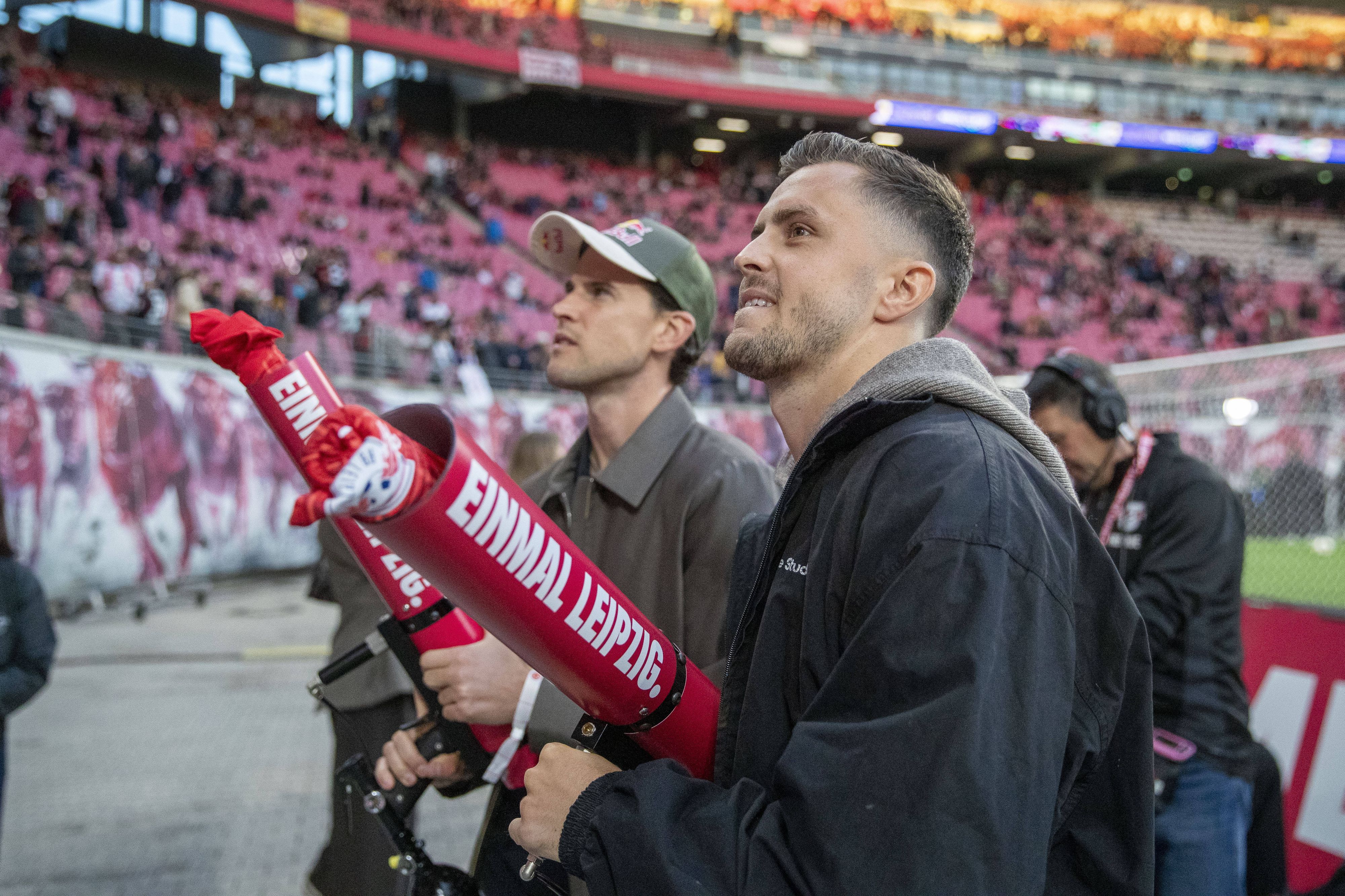 Thiem mit ÖFB-Star Baumgartner in Leipzig: 