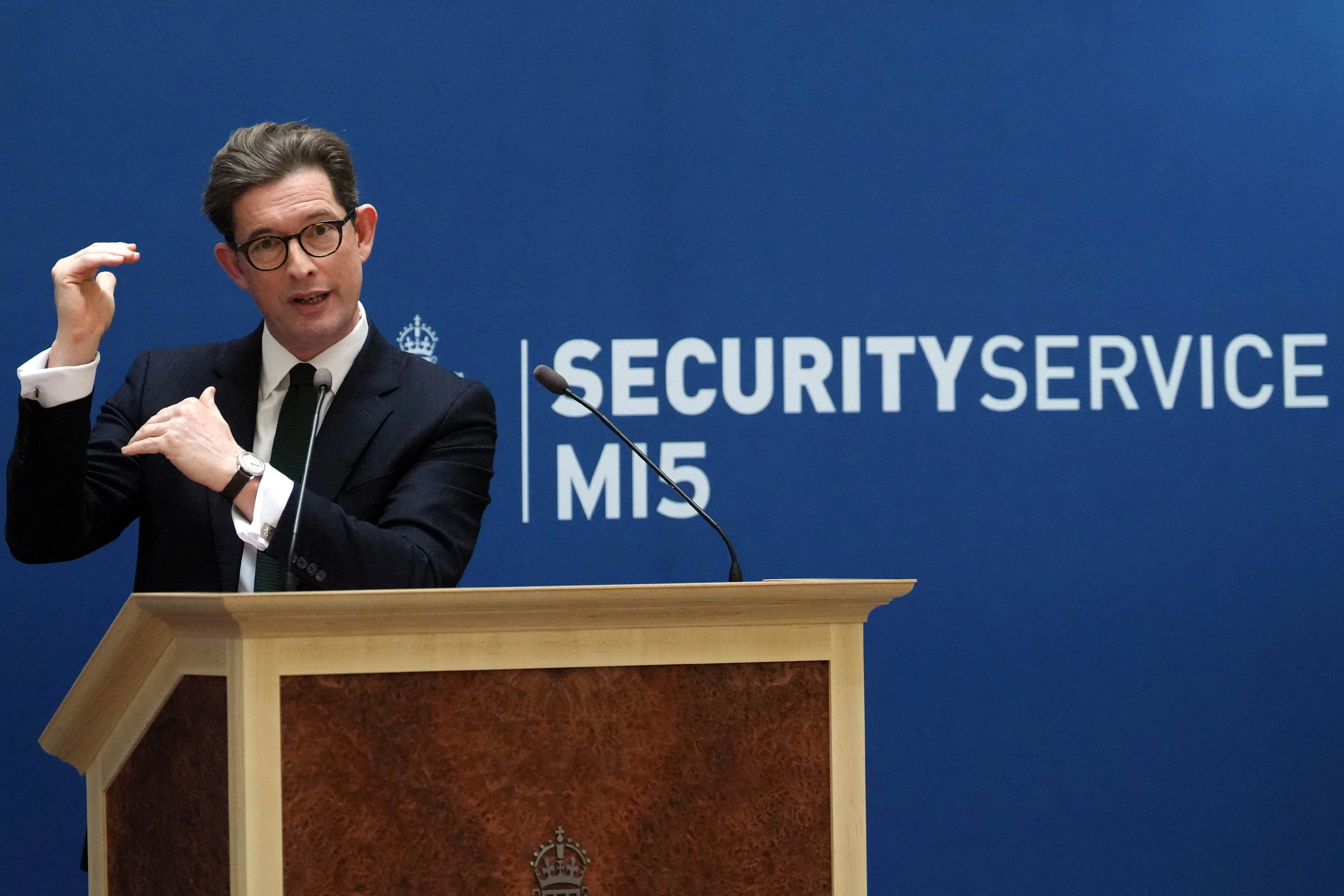 Nannte vor allem Russland und den Iran als feindliche Akteure: MI5-Direktor Sir Ken McCallum bei seiner alljährlichen offiziellen Gefahrenquellenanalyse
