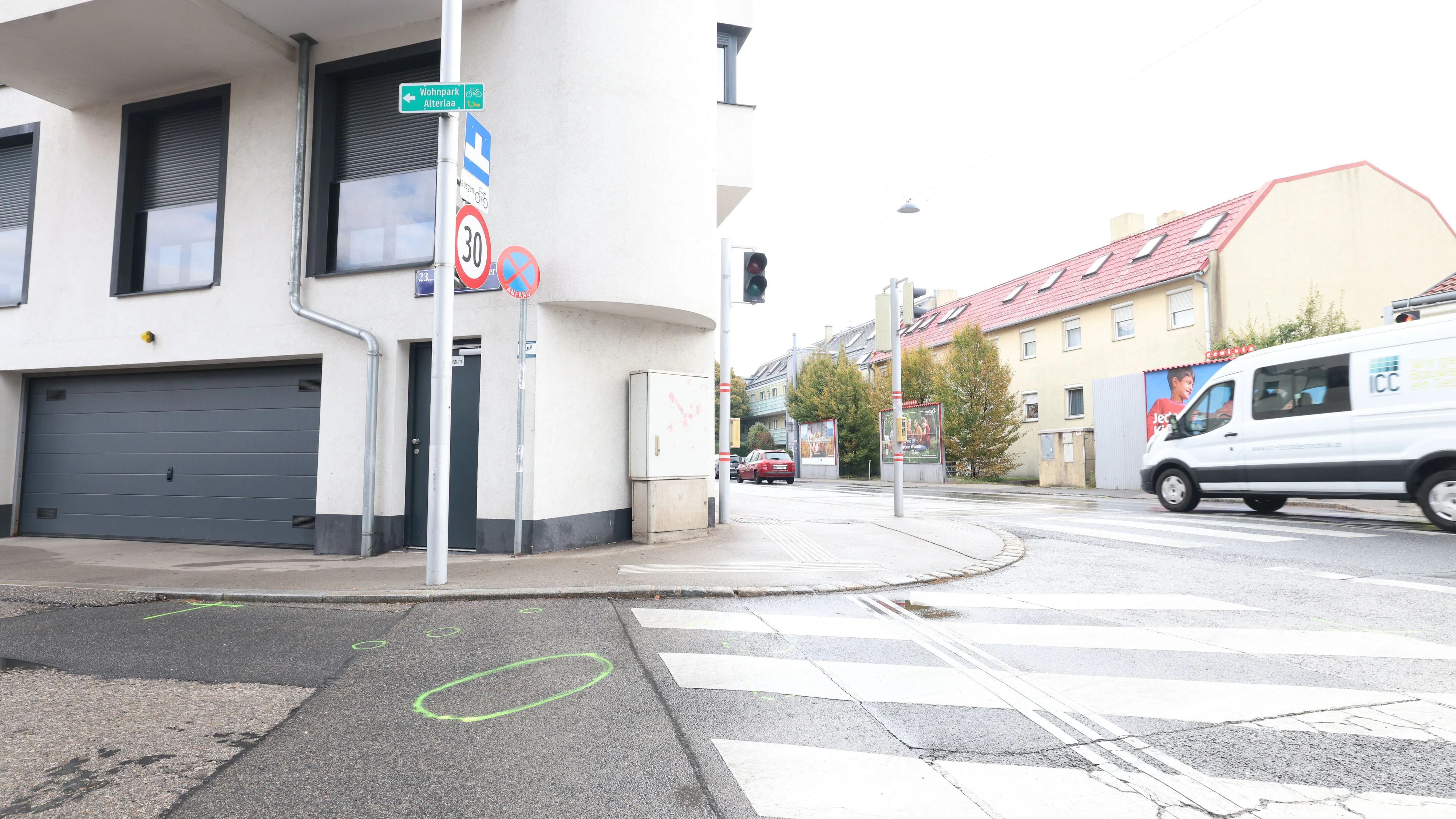 Hier kam es zu dem tragischen Unfall in Wien-Liesing. 