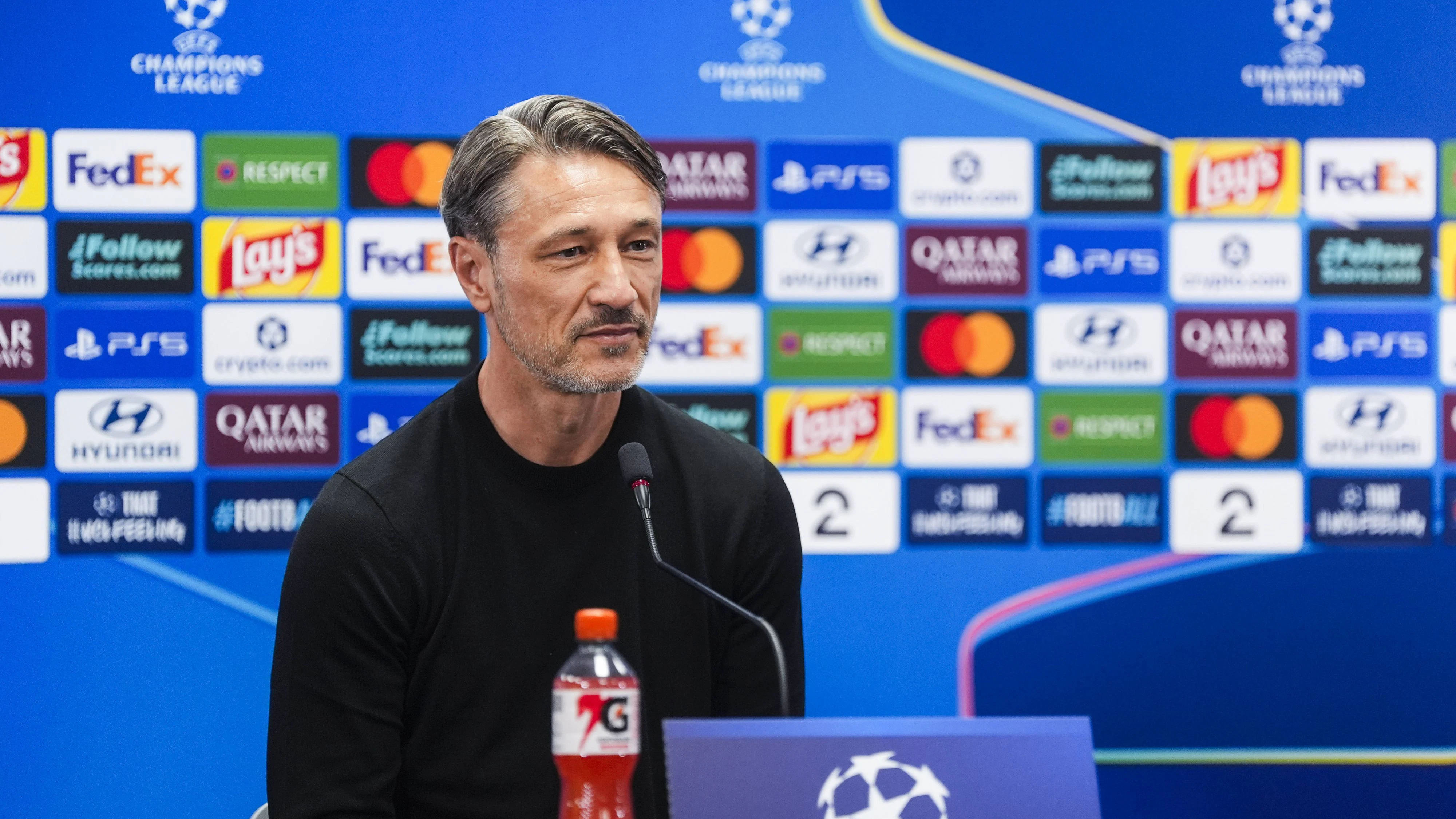 Football, Champions League 2026/2027: Bodo/Glimt - Borussia Dortmund Bodo 20261013. Borussia Dortmund s coach Niko KovaÄ during a press conference, PK, Pressekonferenz at Aspmyra stadium, the day before the Champions League football match between Bodo/Glimt and Borussia Dortmund. Photo: Terje Pedersen / NTB Bodo Norway EDITORIAL USE ONLY. RESTRICTED USE FOR BETTING COMPANIES Ref:_SPOXIVGtWbFlDQ.jpg *** Soccer, Champions League 20262027, Bodo Glimt, Borussia Dortmund, Bodo 20261013, Borussia Dortmund coach Niko Kovac during a press conference at Aspmyra Stadium, the day before the Champions League soccer match between Bodo Glimt and Borussia Dortmund. Photo: Terje Pedersen, NTB, Bodo, Norway. EDITORIAL USE ONLY. RESTRICTED USE FOR BETTING COMPANIES. PUBLICATIONxNOTxINxNORxSWExDENxFINxFRA Copyright: xTerjexPedersenx/xNTBx