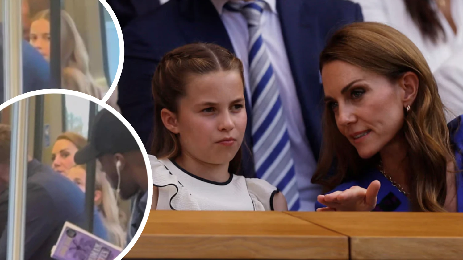 Prinzessin Charlotte und Prinzessin Kate beim Herren-Finale in Wimbledon.