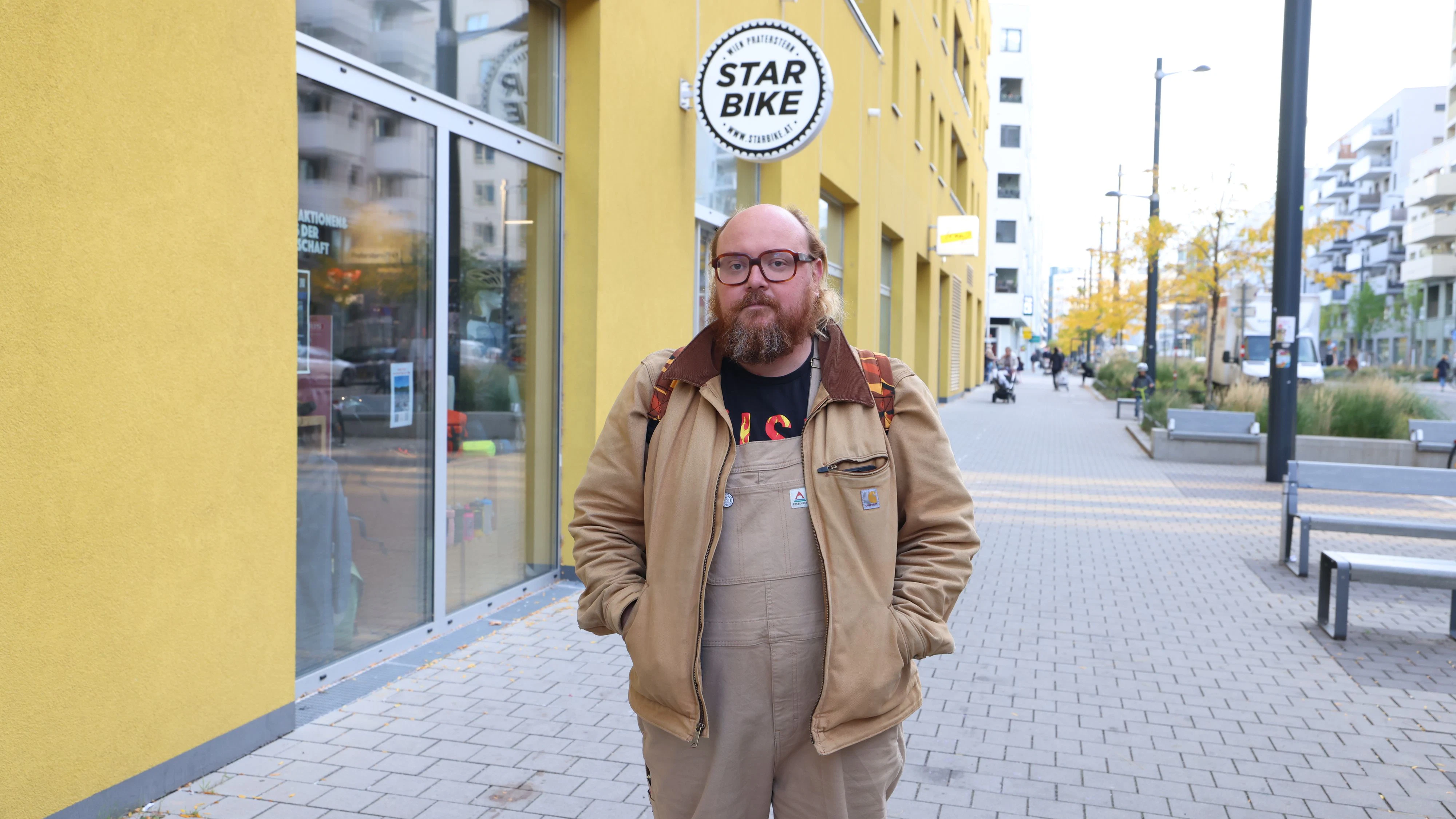 Michael Knoll, Obmann des Vereins Einkaufsstraße Bruno-Marek-Allee betreibt den Shop Starbike.