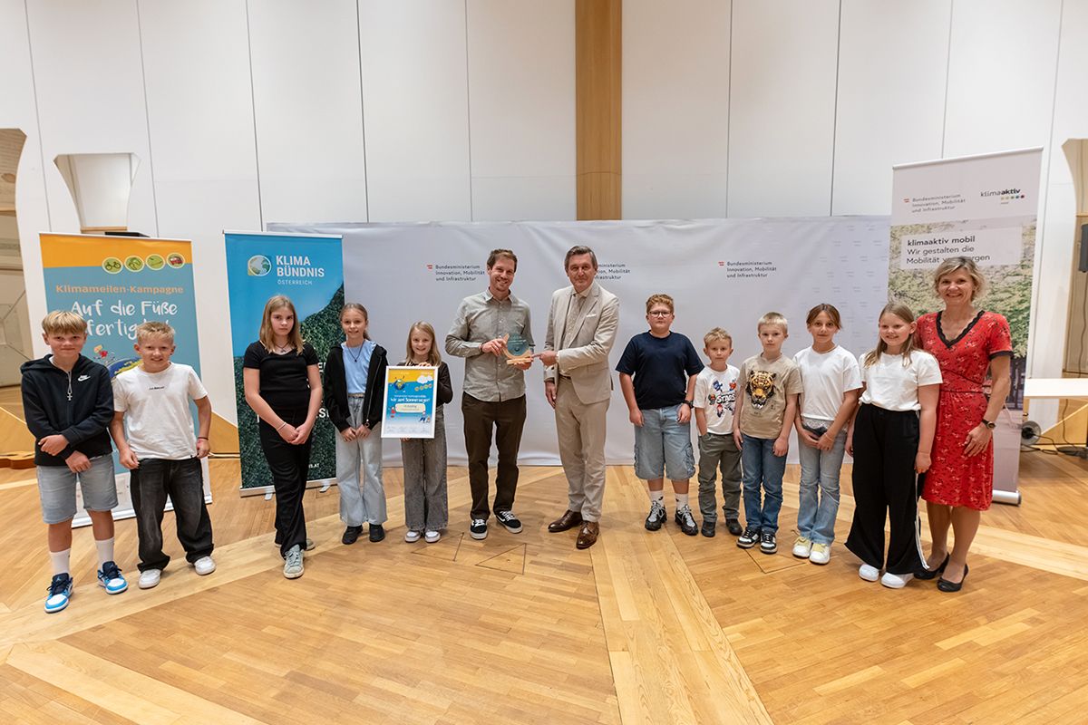 Volksschule Kopfing ist Klimameilen-Sieger.