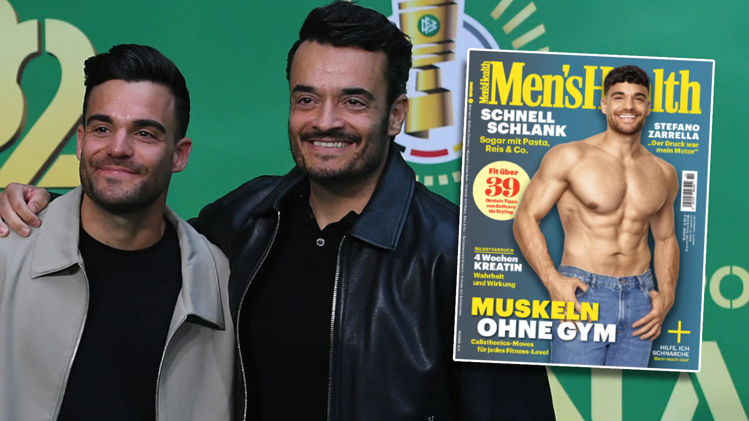 Oben ohne: Stefano Zarrella zeigt stolz seine Muskeln für "Men's Health".