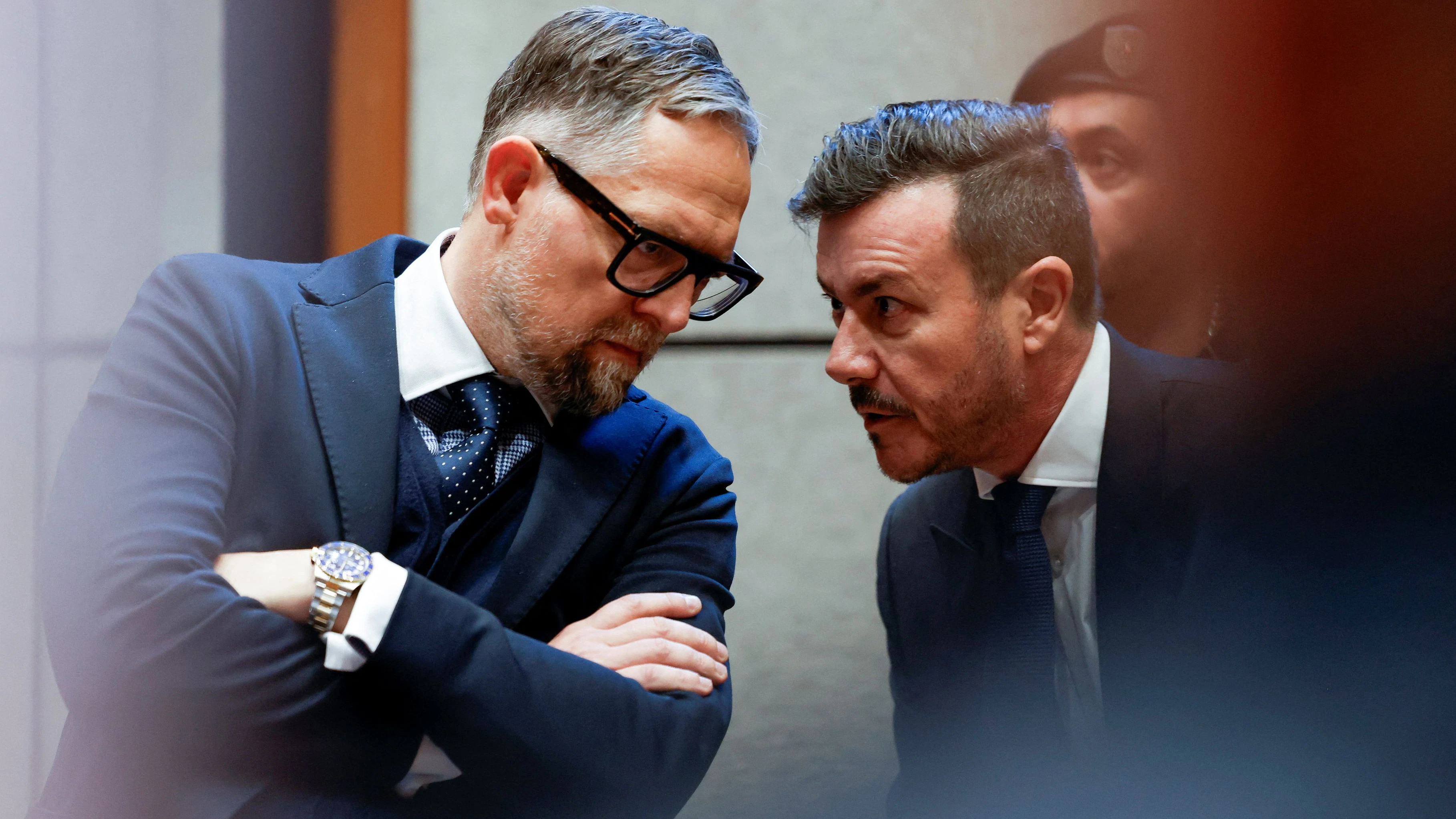 René Benko und sein Strafverteidiger Norbert Wess.