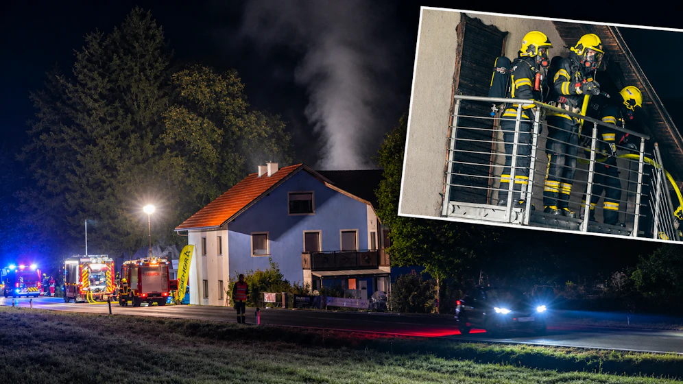 Brenzliger Einsatz für die Feuerwehr beim Brand einer Firma in Nußbach (Bez. Kirchdorf)