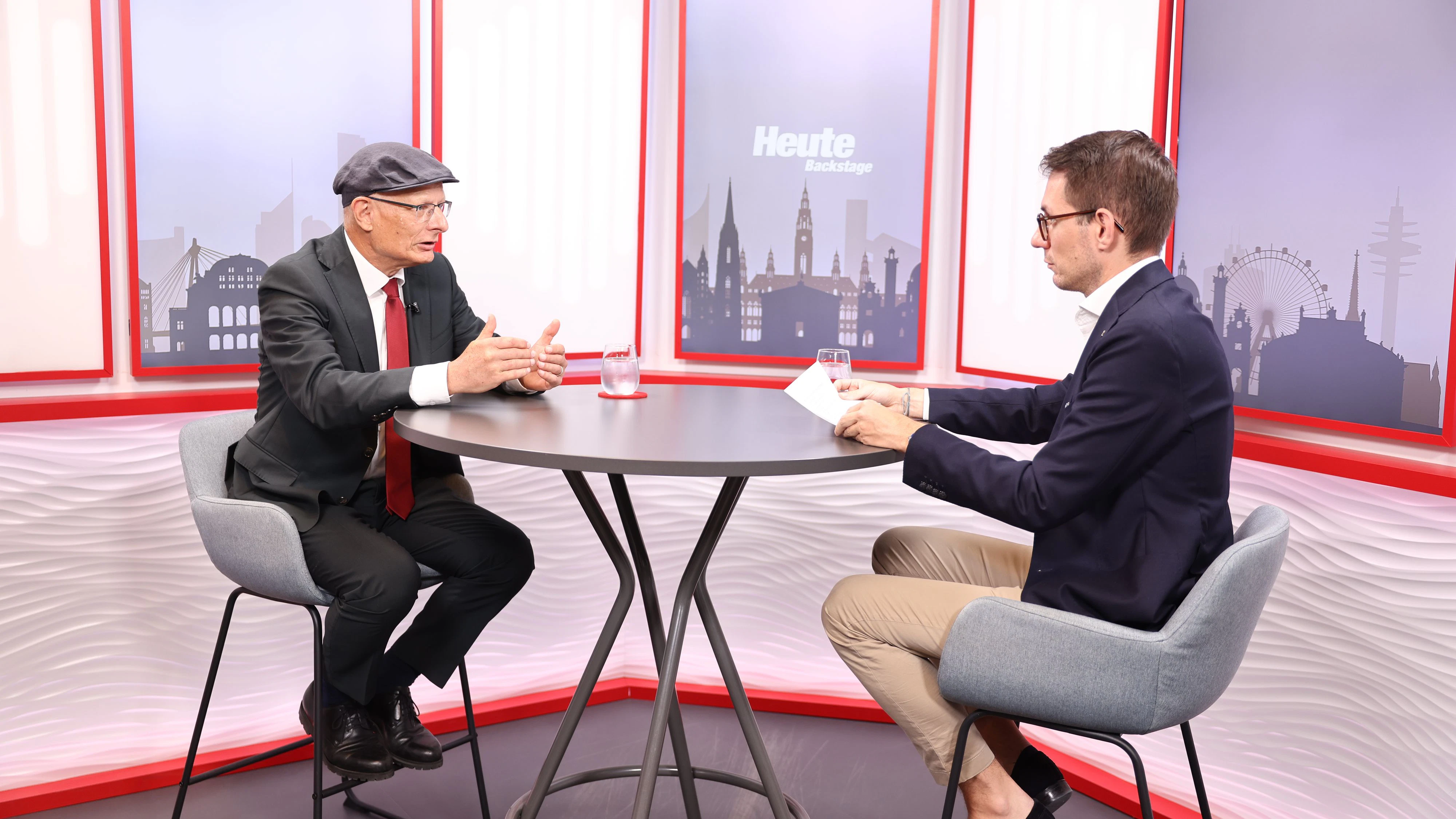 Finanzminister Marterbauer im "Heute"-Interview mit Chefredakteur Clemens Oistric