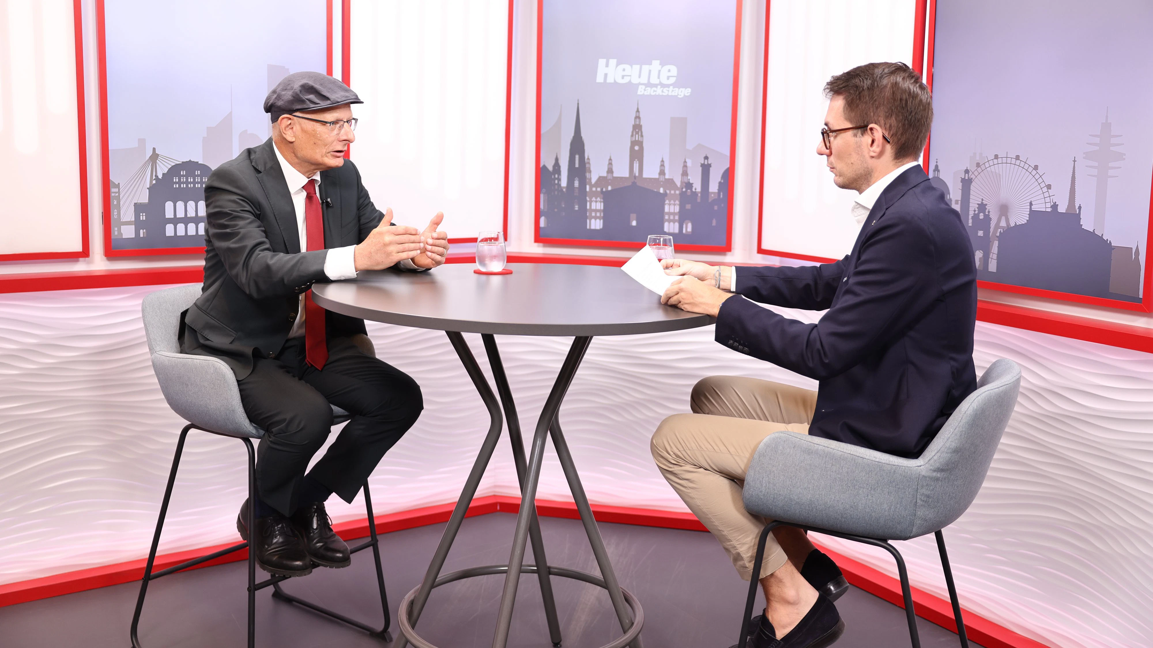 Finanzminister Marterbauer im "Heute"-Interview mit Chefredakteur Clemens Oistric
