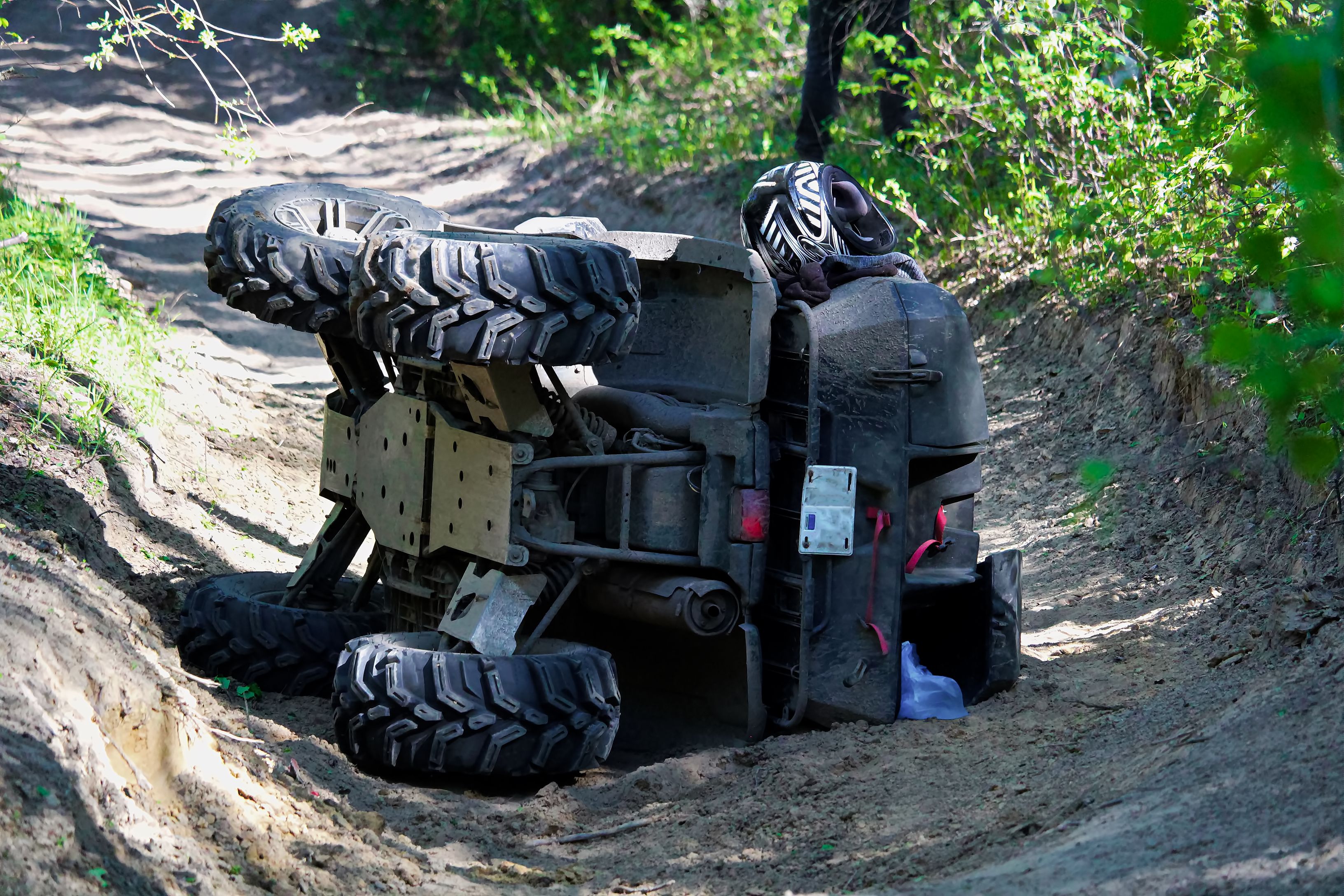 Der 90-Jährige war mit einem Quad unterwegs und baute einen Unfall.